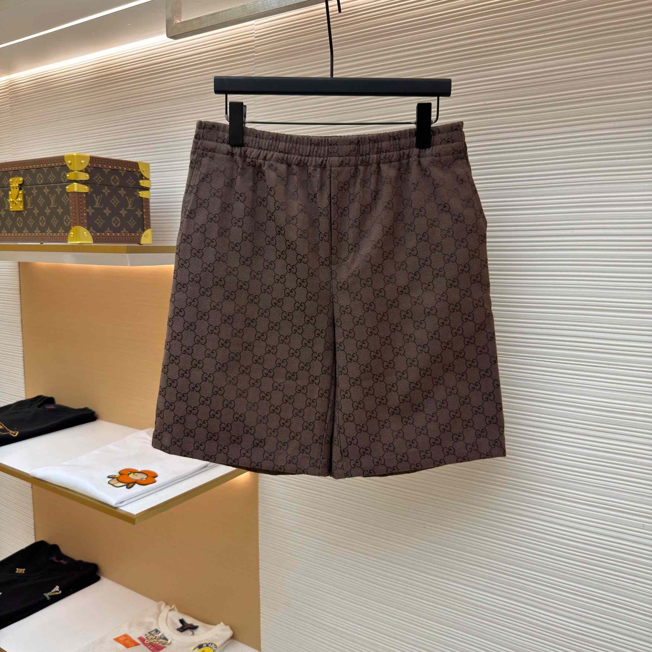 Gucci GG Canvas Linen Blen Shorts - DopestKickz