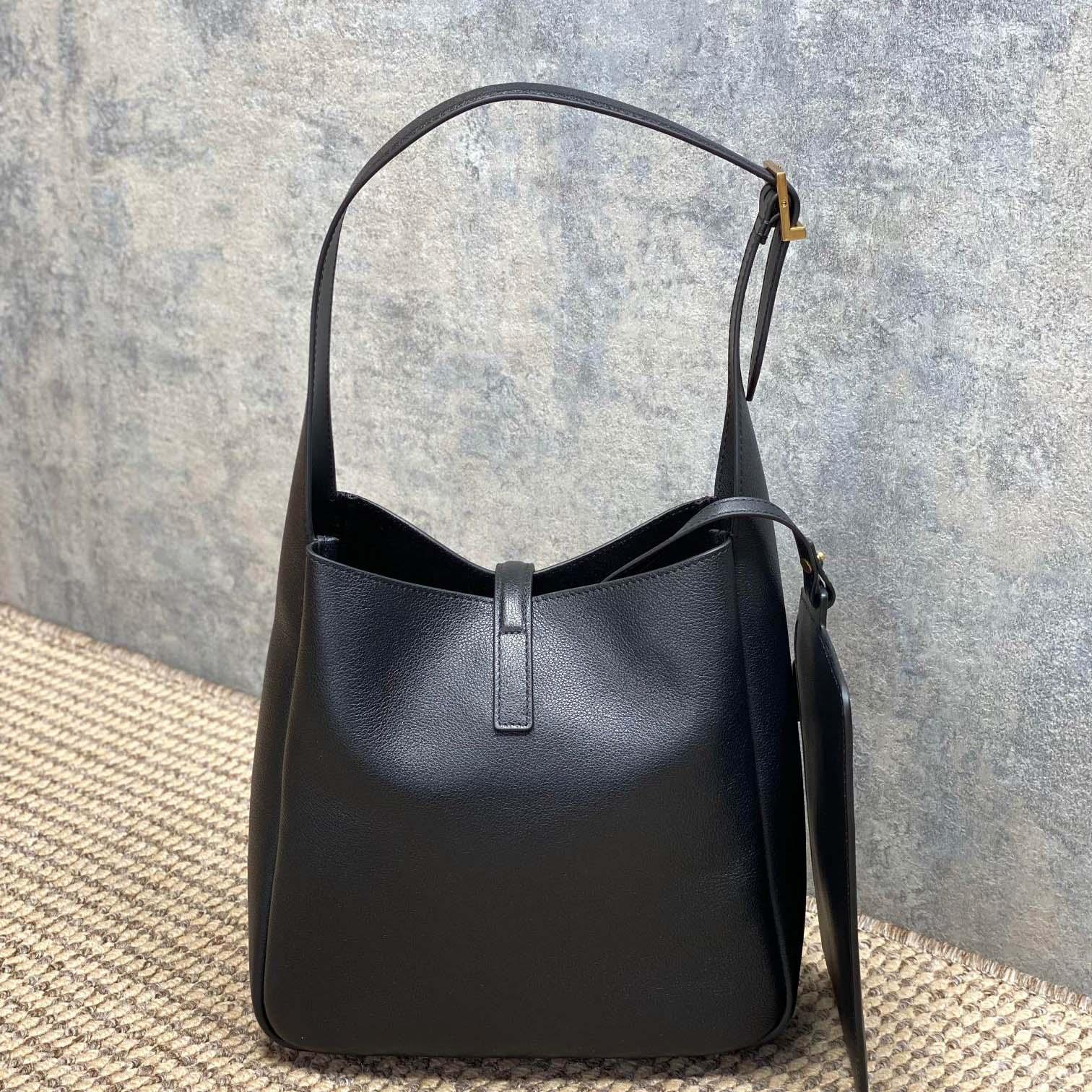 Saint Laurent LE 5 À 7 Supple Small In Grained Leather - DopestKickz