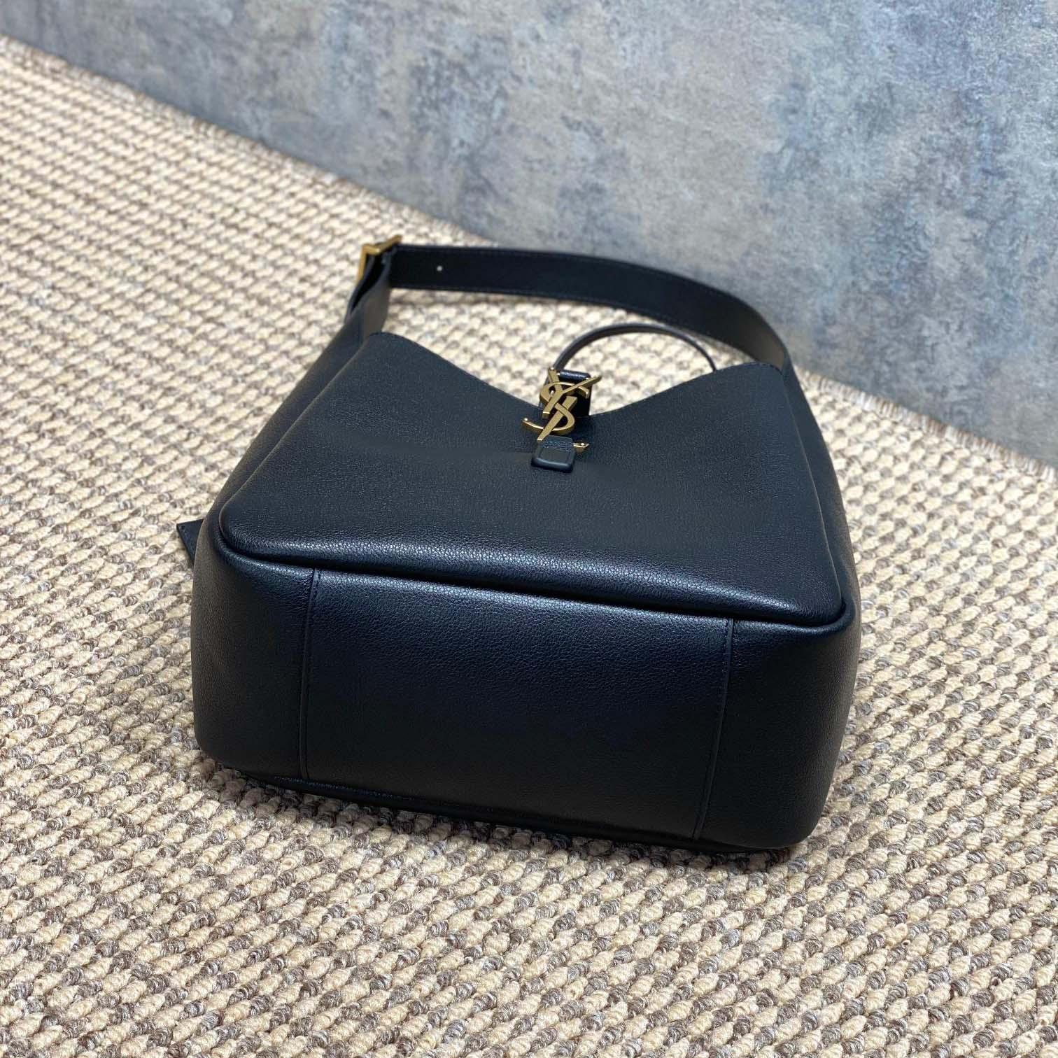 Saint Laurent LE 5 À 7 Supple Small In Grained Leather - DopestKickz
