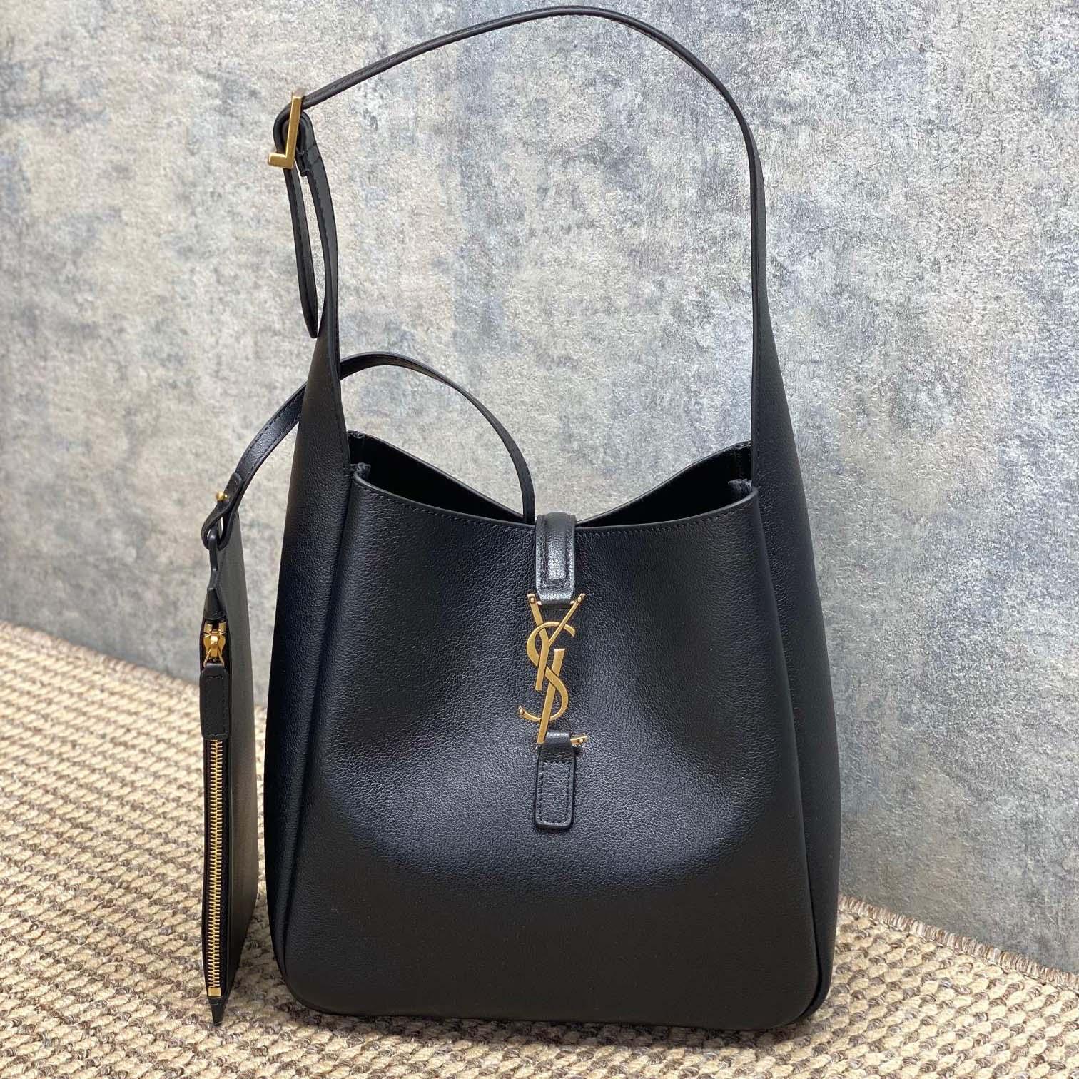 Saint Laurent LE 5 À 7 Supple Small In Grained Leather - DopestKickz