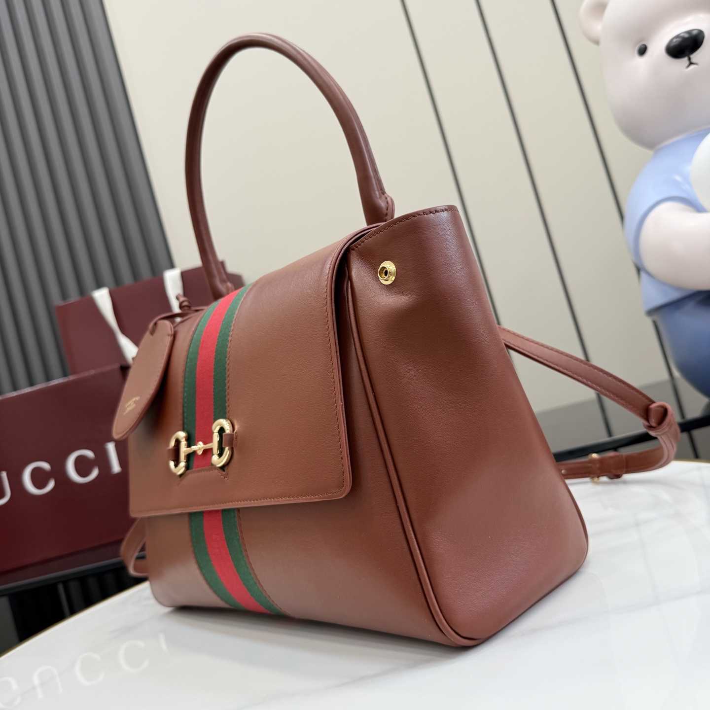 Gucci Paparazzo Medium Top Handle Bag - DopestKickz
