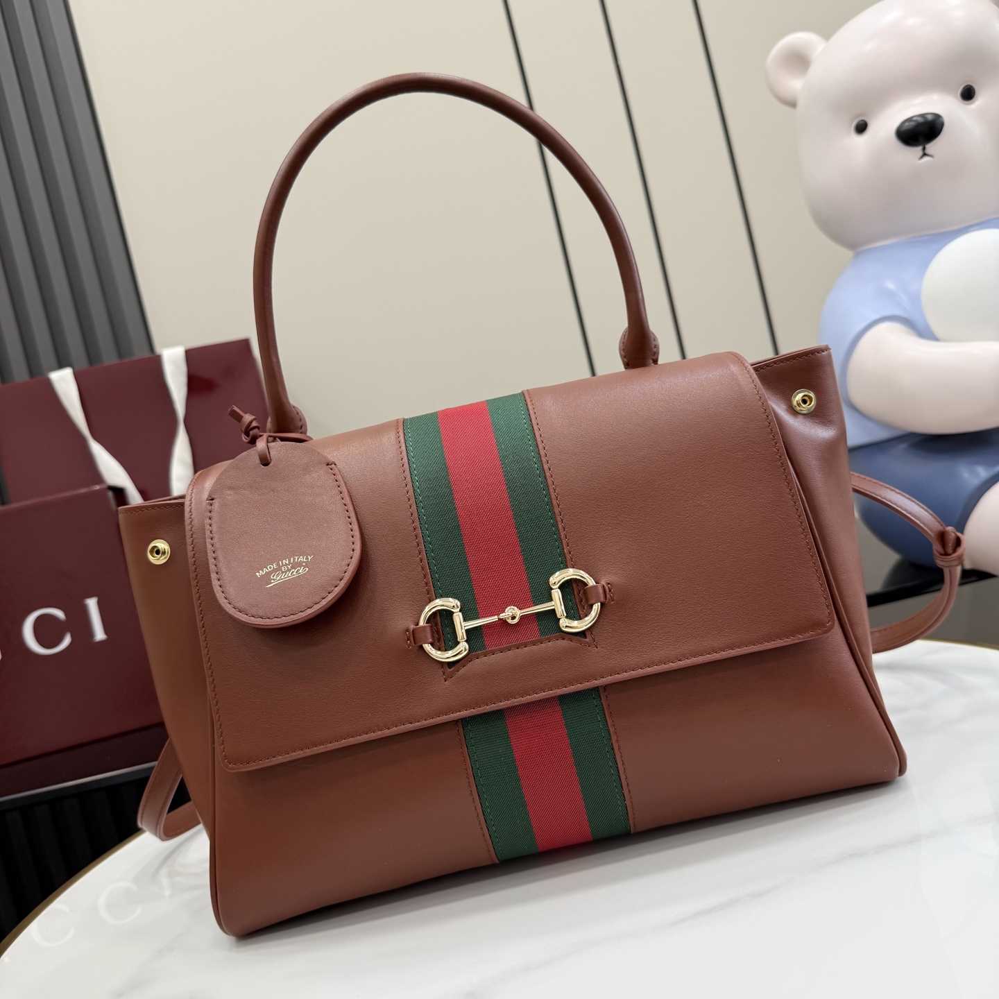 Gucci Paparazzo Medium Top Handle Bag - DopestKickz