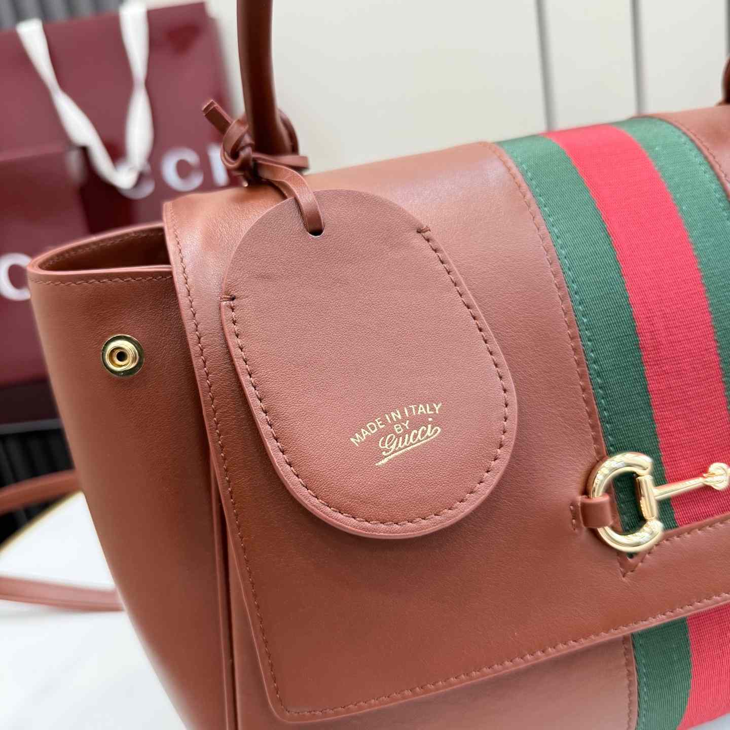 Gucci Paparazzo Medium Top Handle Bag - DopestKickz
