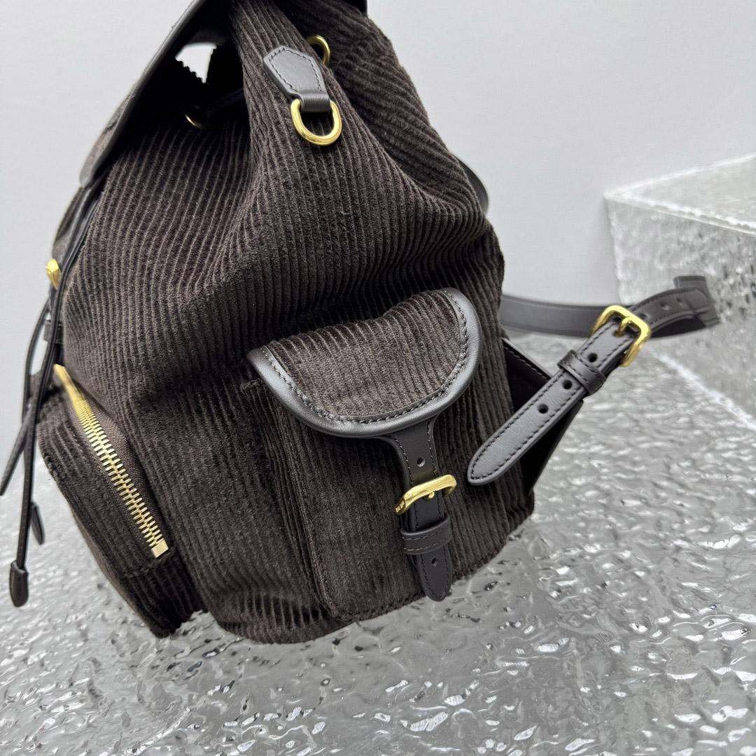 Miu Miu  Large Corduroy Backpack - DopestKickz