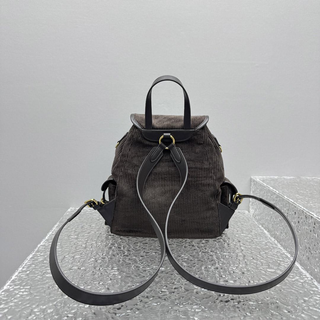 Miu Miu  Large Corduroy Backpack - DopestKickz