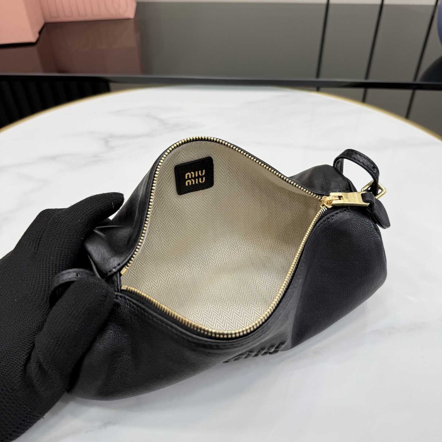 Miu Miu Nappa Leather Pouch - DopestKickz