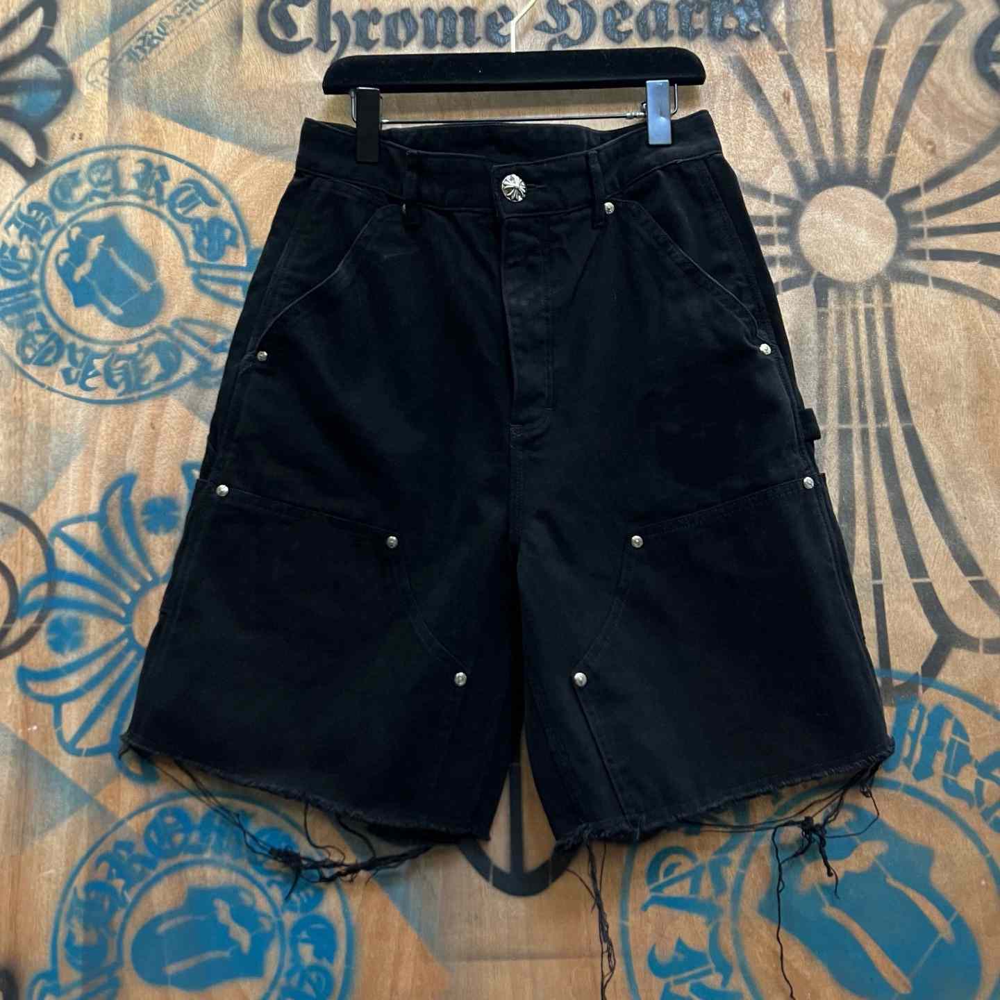 Chrome Hearts Denim Shorts - DopestKickz