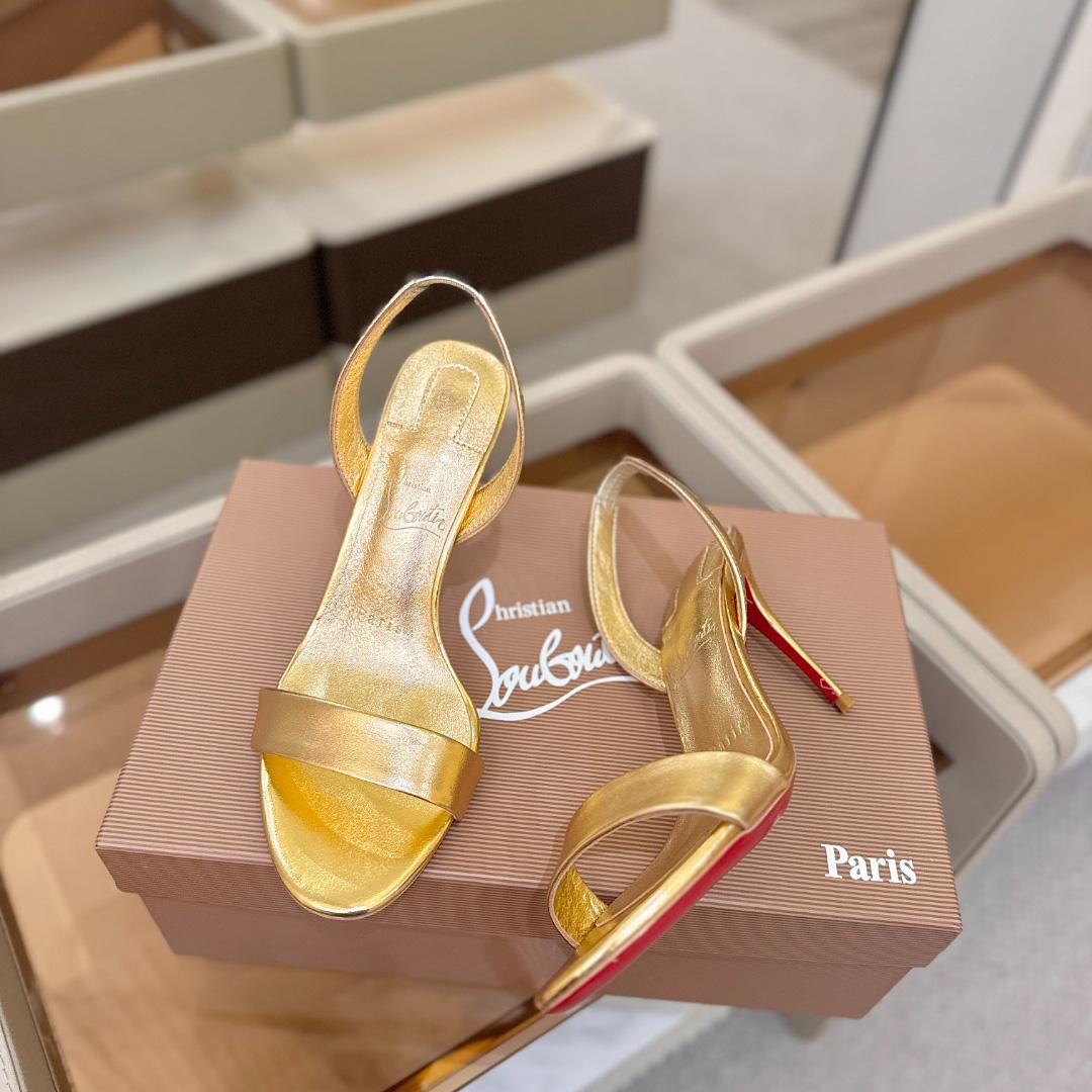 Christian Louboutin Marilyn Leather Sandals - DopestKickz