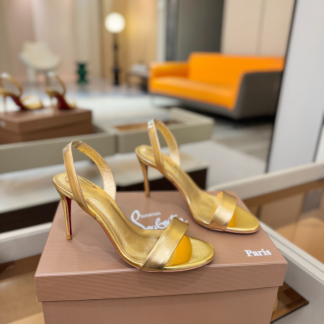 Christian Louboutin Marilyn Leather Sandals - DopestKickz