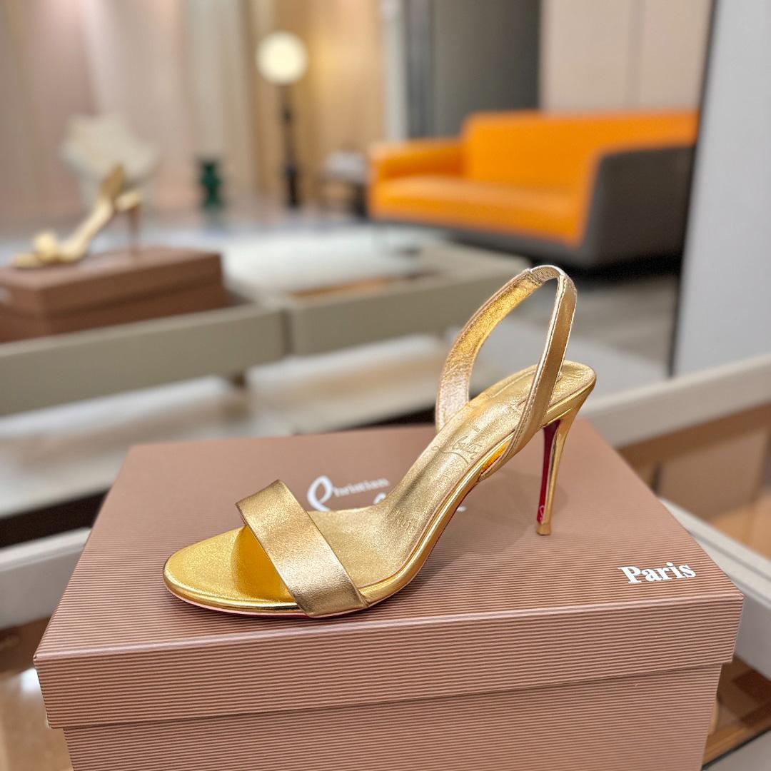 Christian Louboutin Marilyn Leather Sandals - DopestKickz