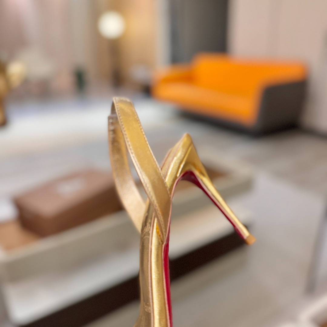 Christian Louboutin Marilyn Leather Sandals - DopestKickz