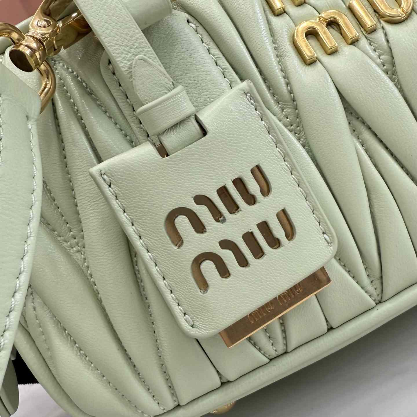 Miu Miu Arcadie Matelassé Nappa Leather Bag - DopestKickz