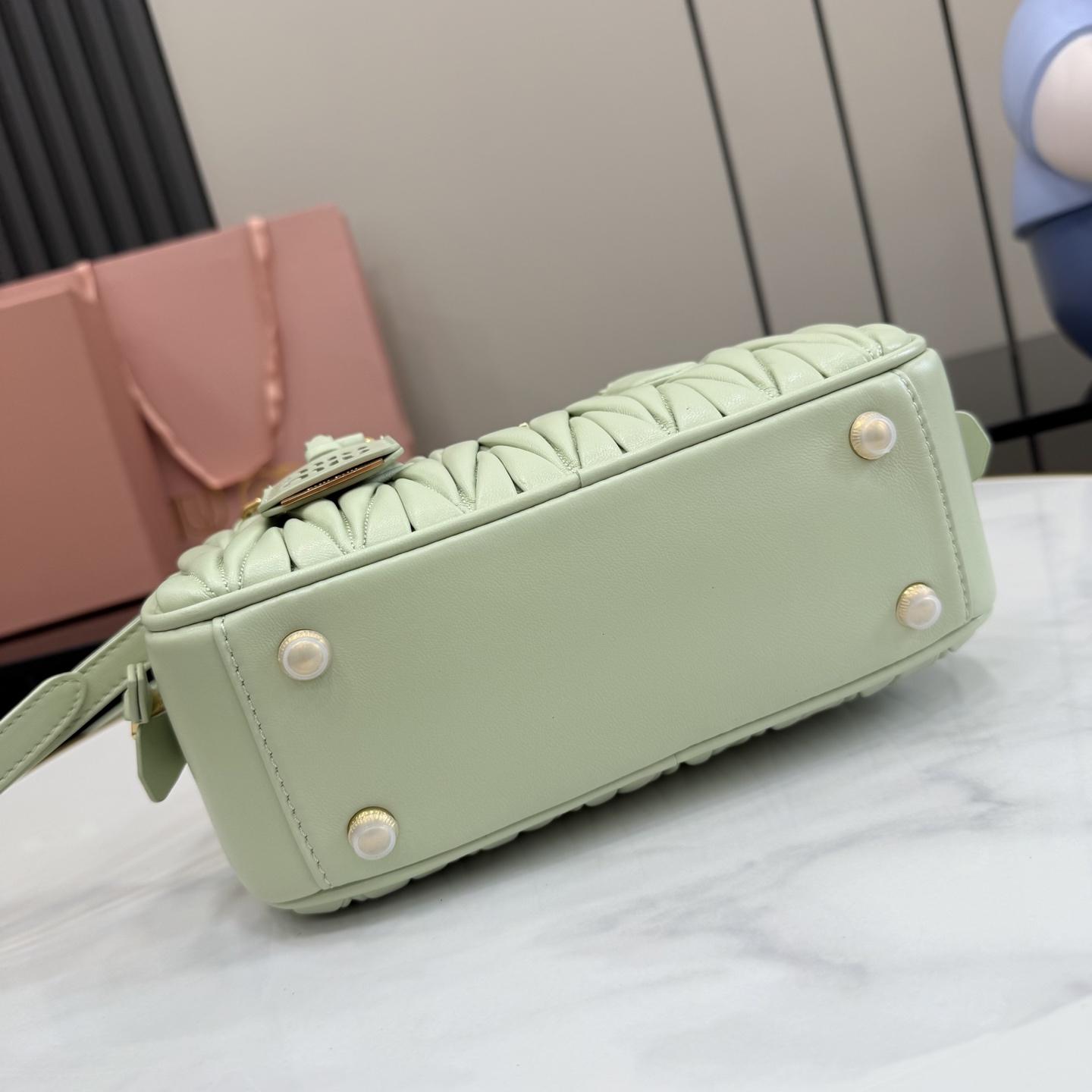 Miu Miu Arcadie Matelassé Nappa Leather Bag - DopestKickz