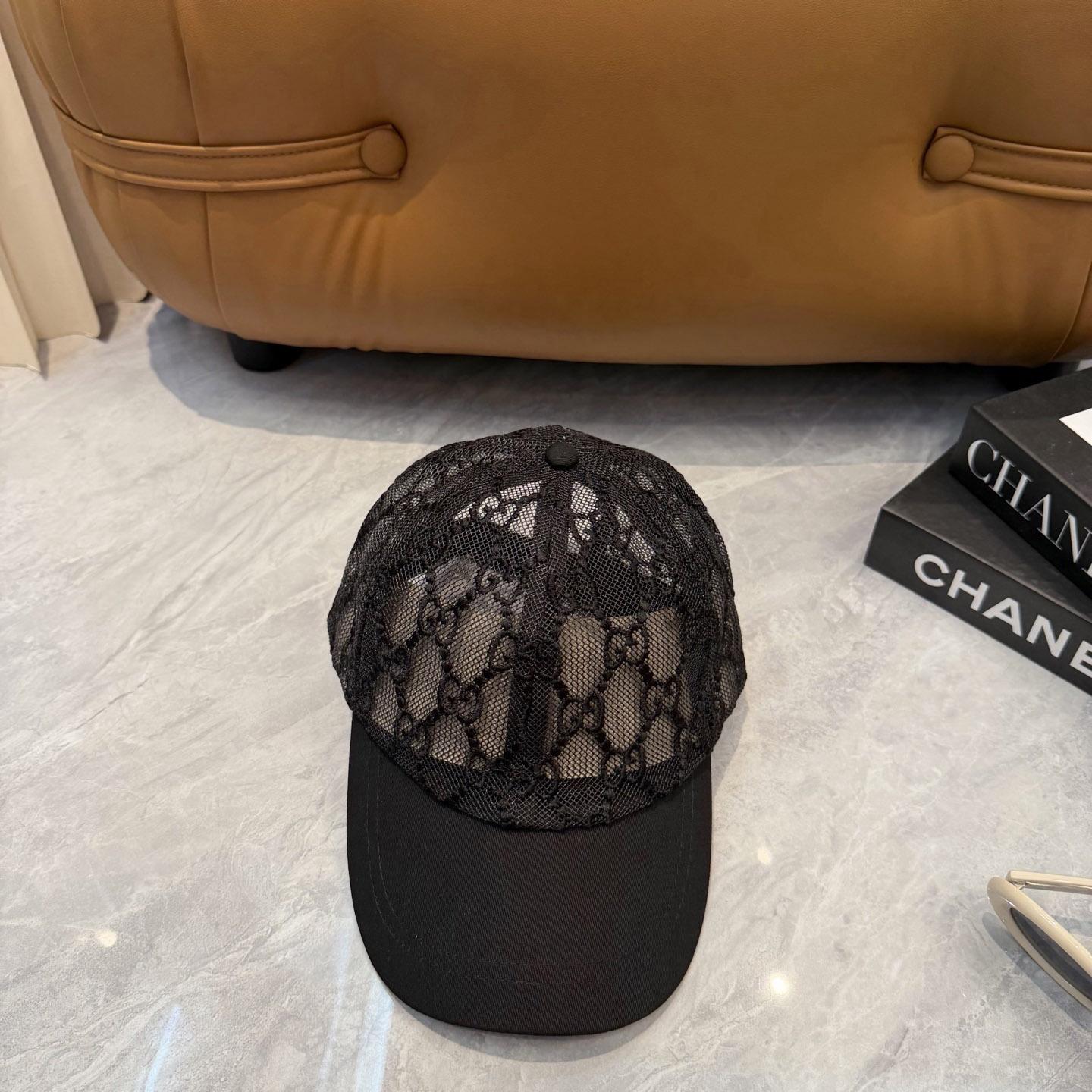 Gucci Mesh GG Monogram Shivali Baseball Hat  - DopestKickz