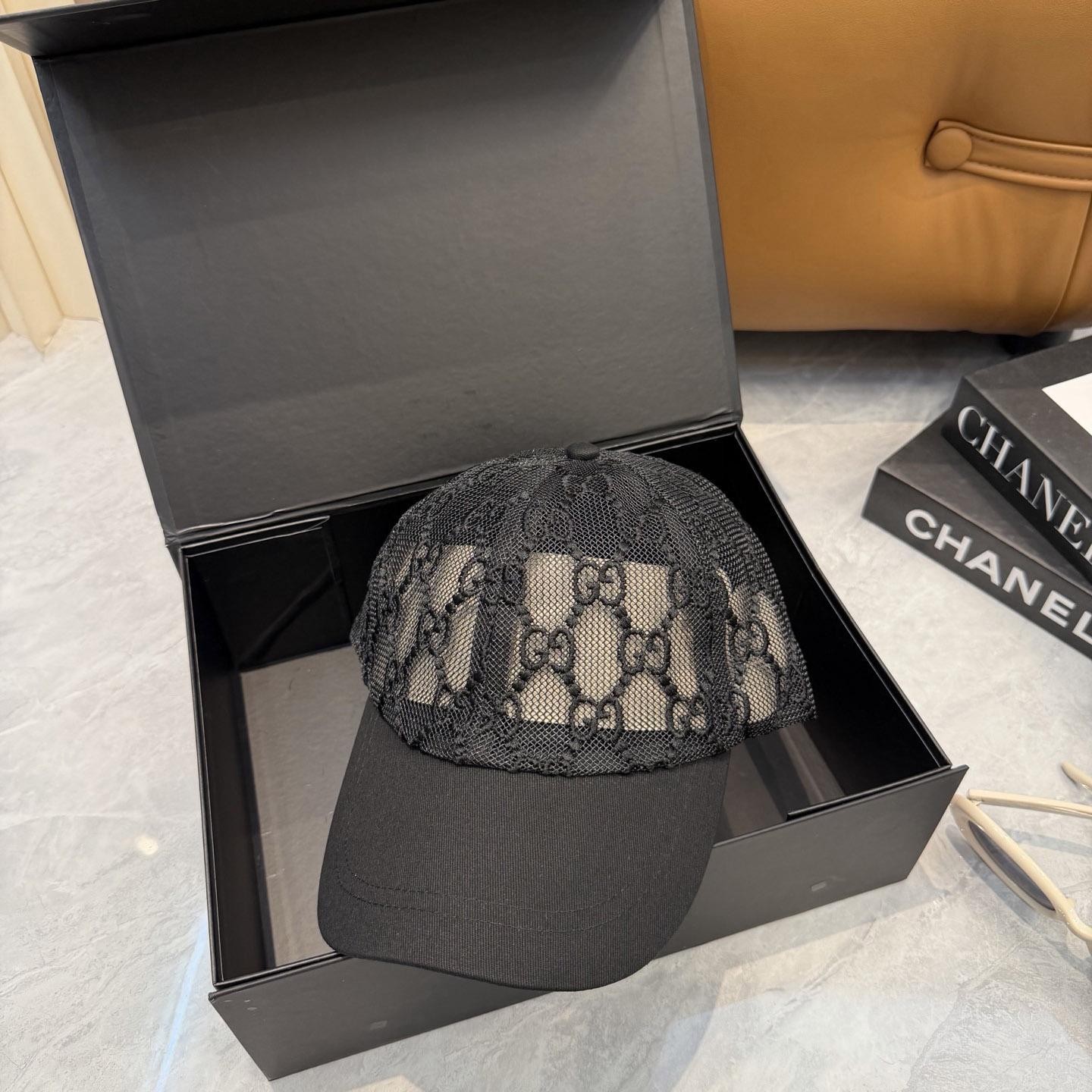 Gucci Mesh GG Monogram Shivali Baseball Hat  - DopestKickz