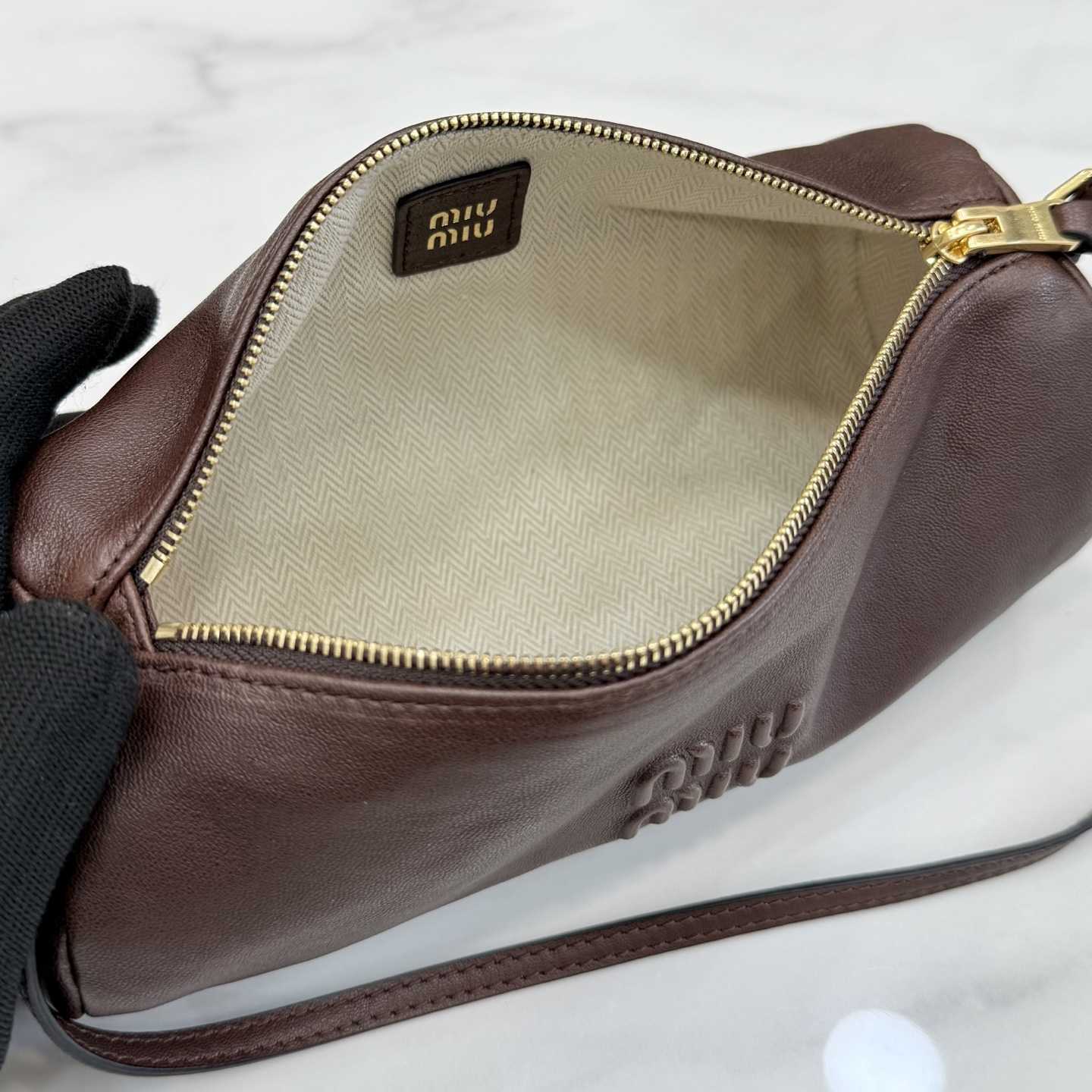 Miu Miu Nappa Leather Pouch - DopestKickz