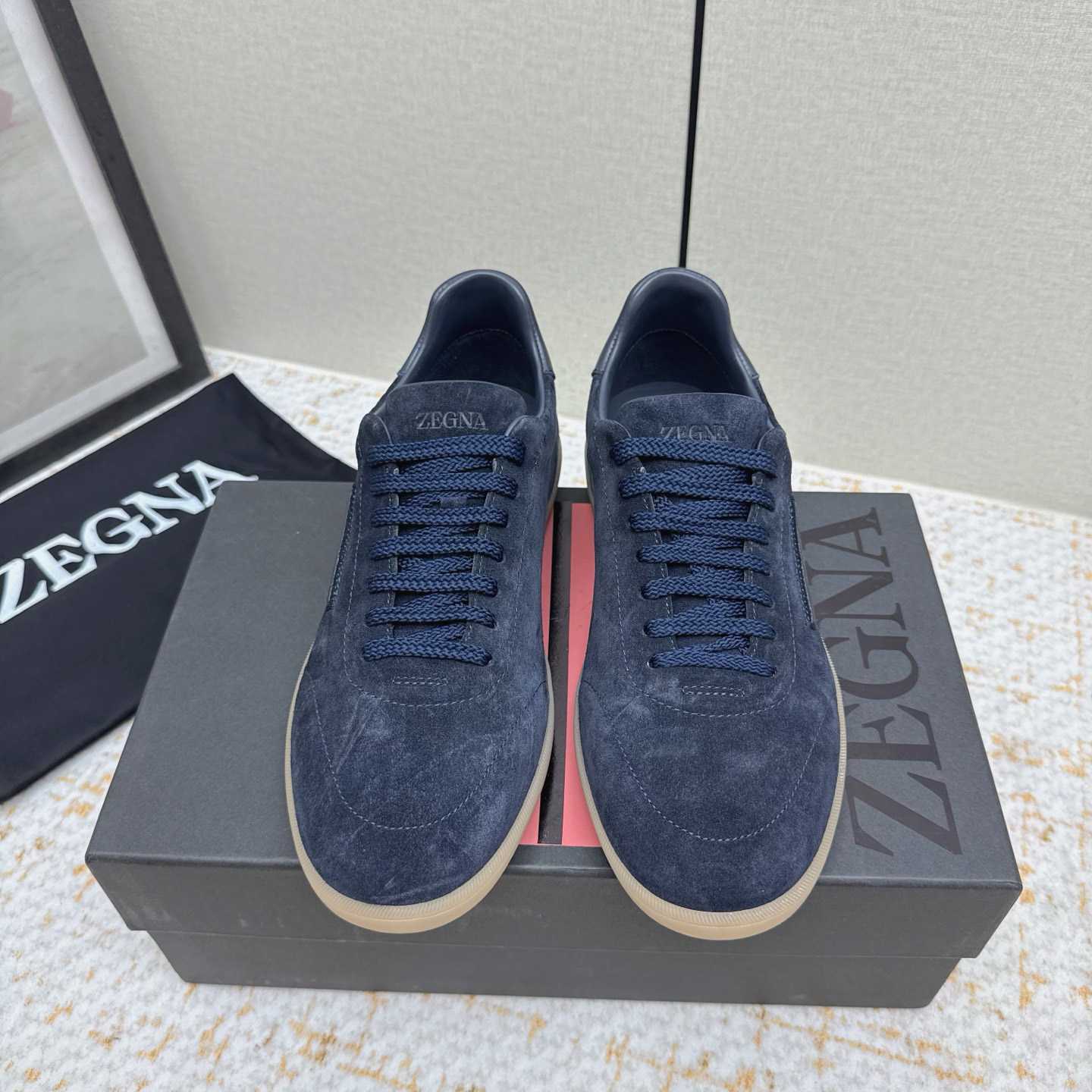 Zegna 232 Suede Sneakers - DopestKickz