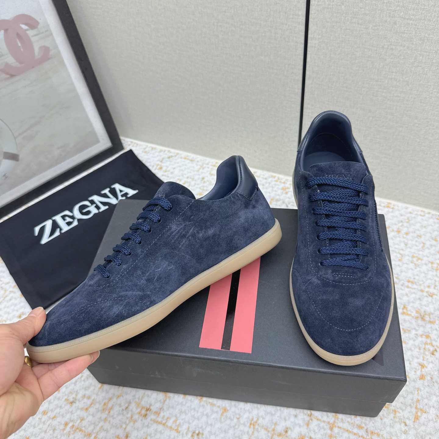 Zegna 232 Suede Sneakers - DopestKickz
