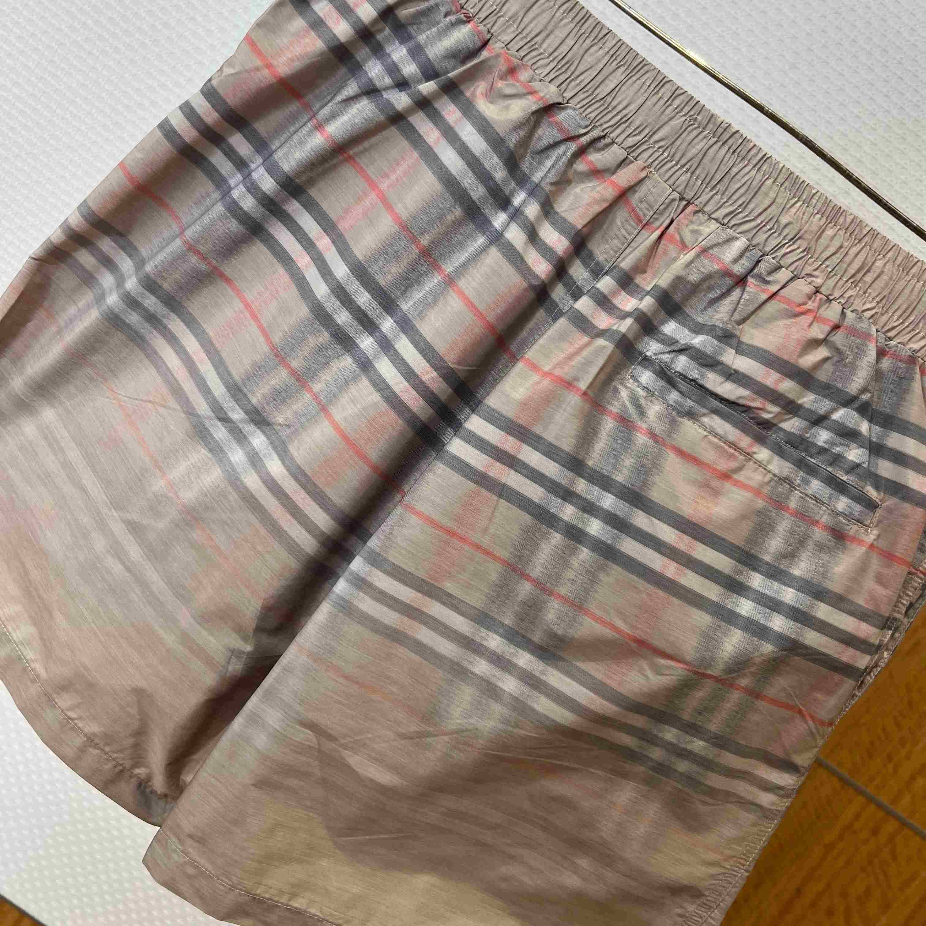 Burberry Gradient Check Swim Shorts - DopestKickz
