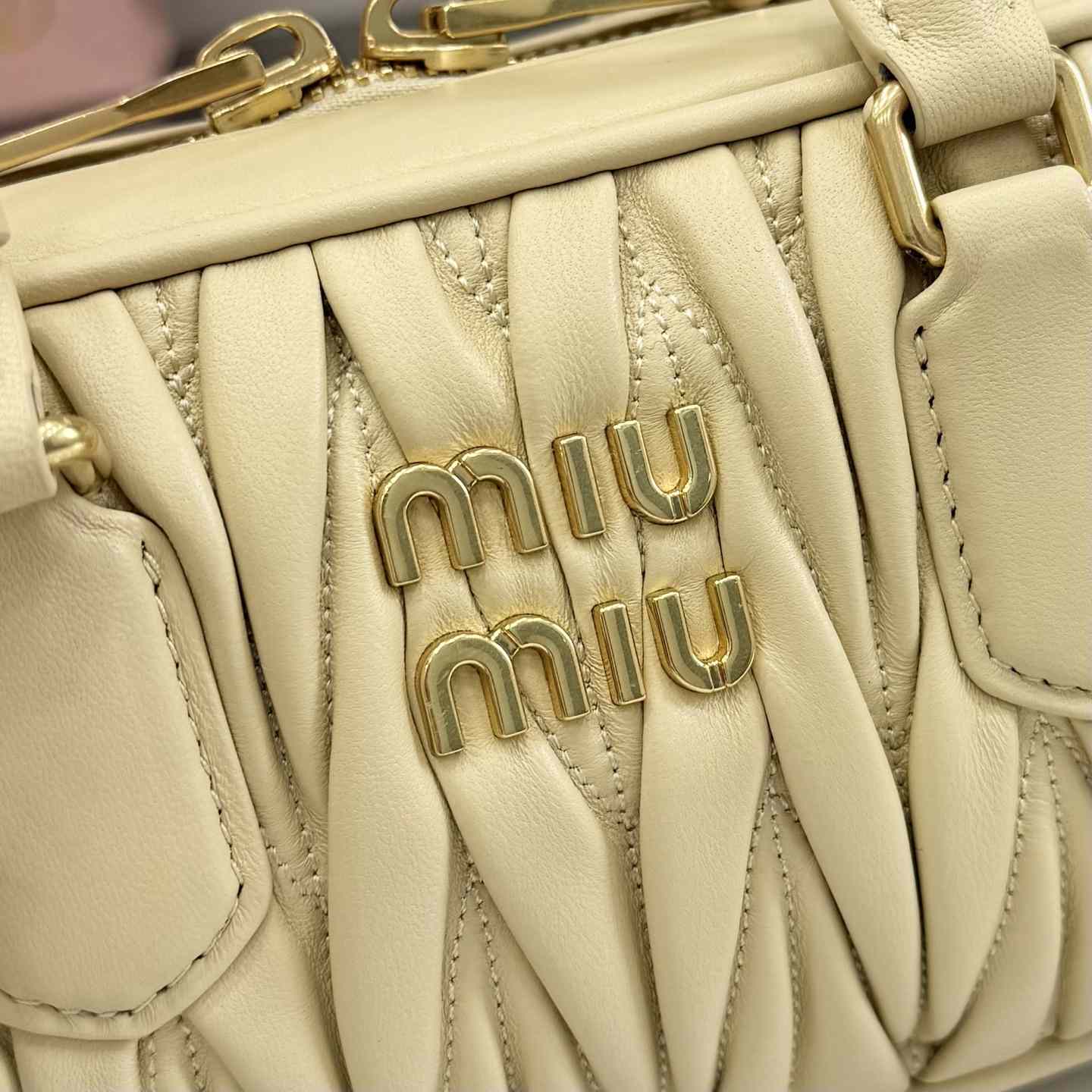 Miu Miu Arcadie Matelassé Nappa Leather Bag - DopestKickz