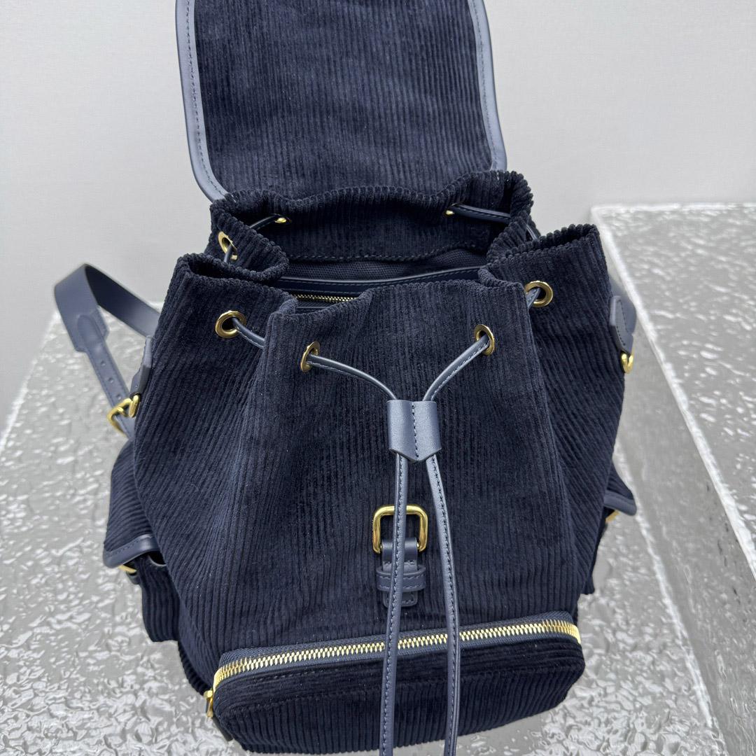 Miu Miu  Large Corduroy Backpack - DopestKickz