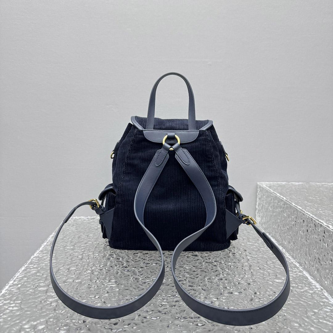 Miu Miu  Large Corduroy Backpack - DopestKickz