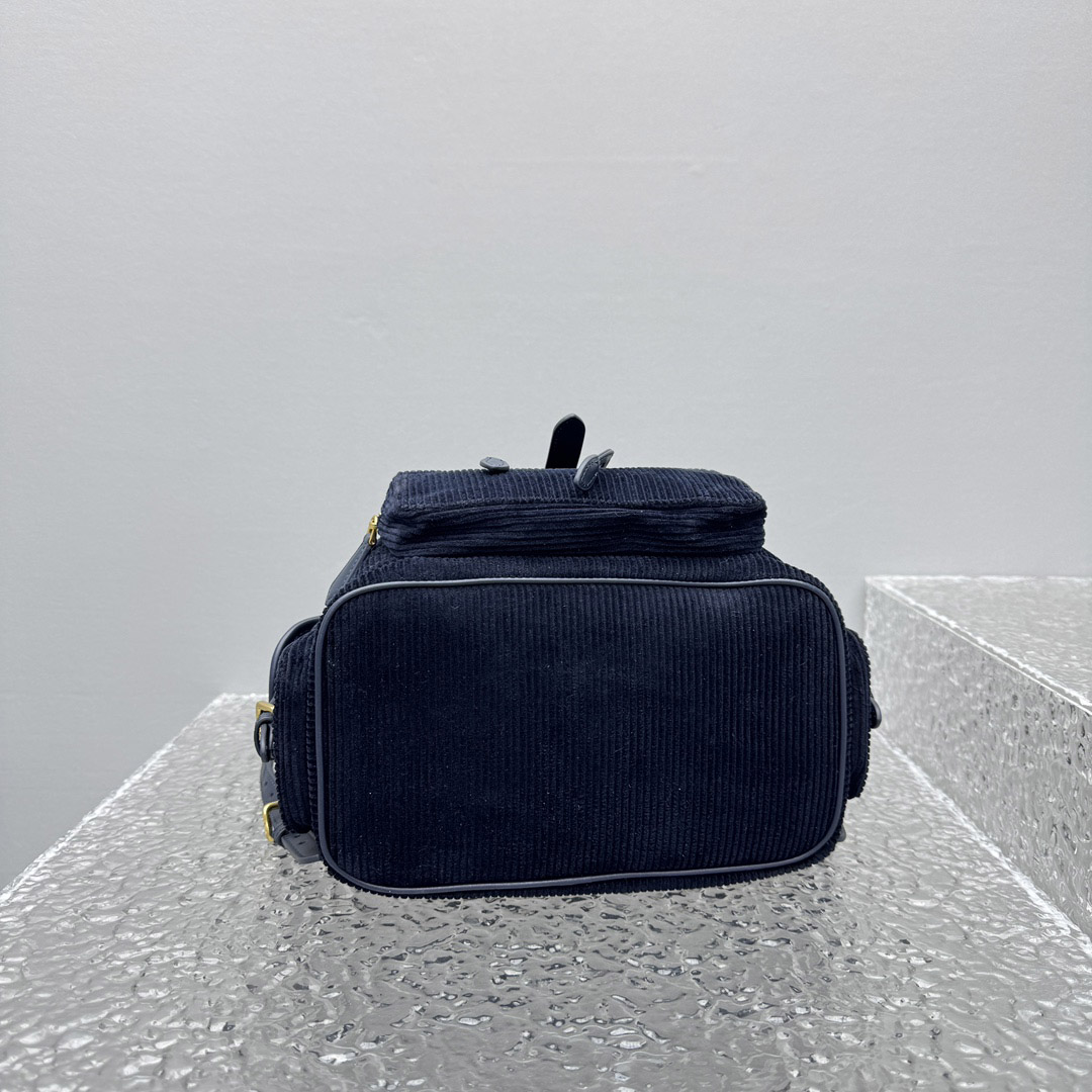 Miu Miu  Large Corduroy Backpack - DopestKickz