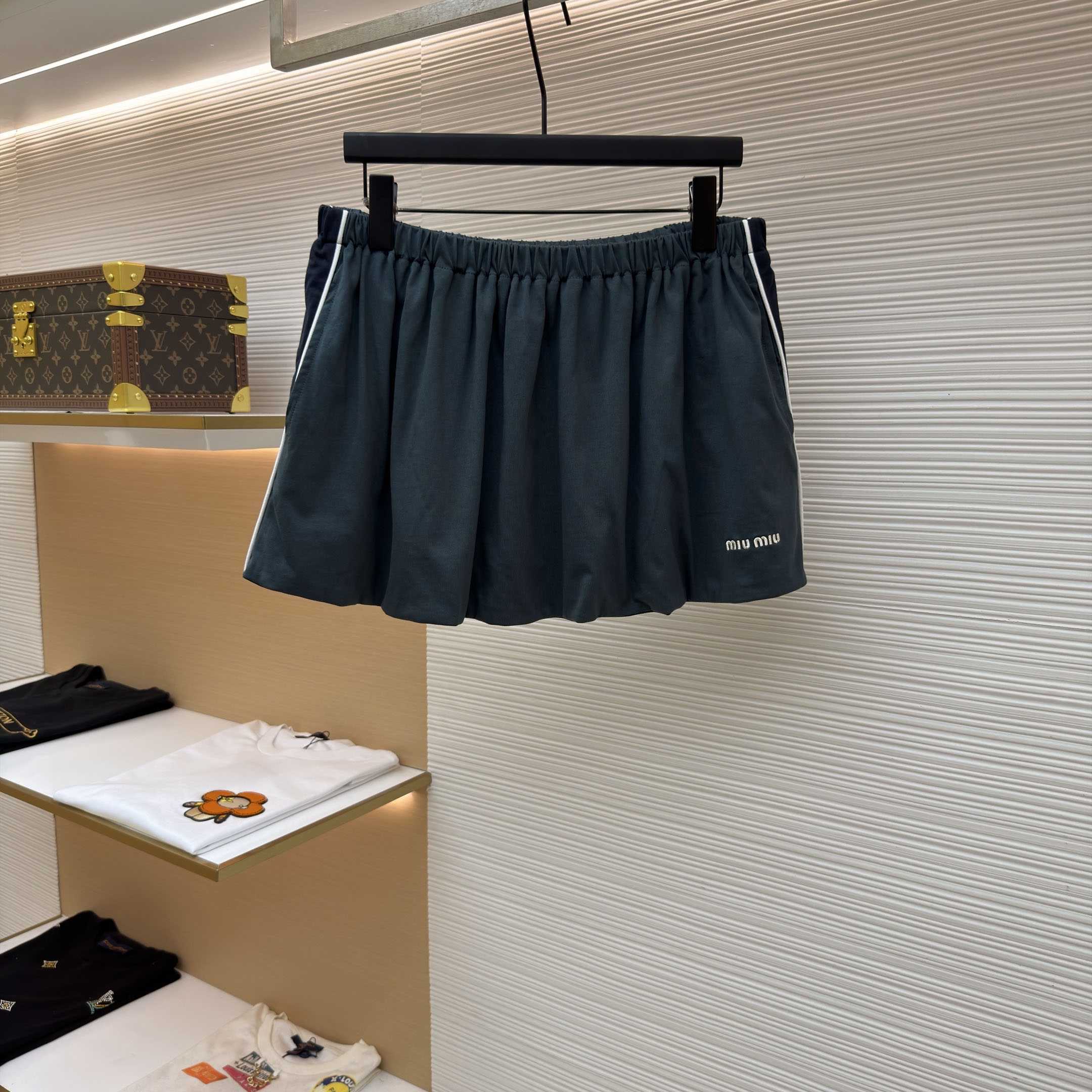 Miu Miu Cotton Jersey Miniskirt - DopestKickz