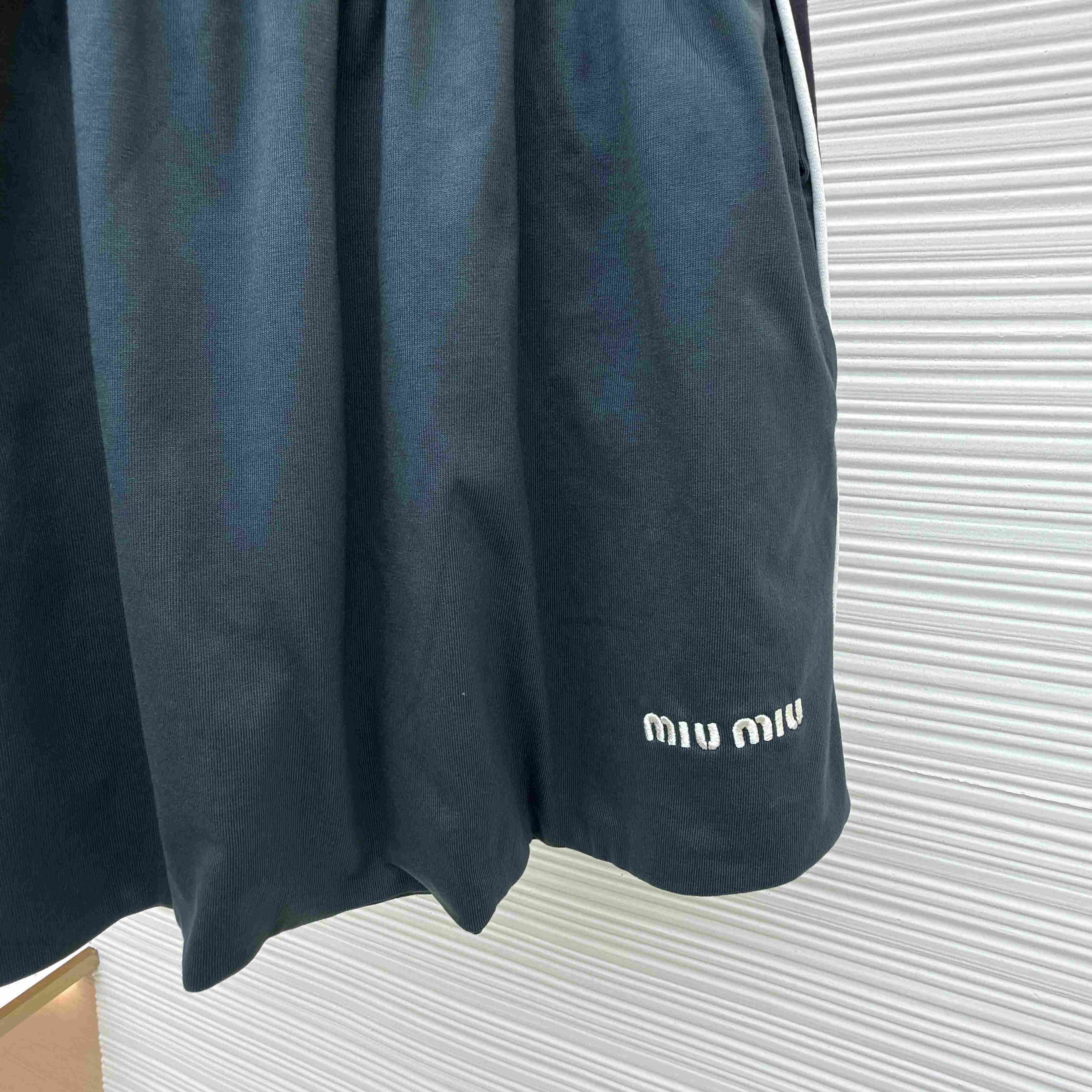 Miu Miu Cotton Jersey Miniskirt - DopestKickz