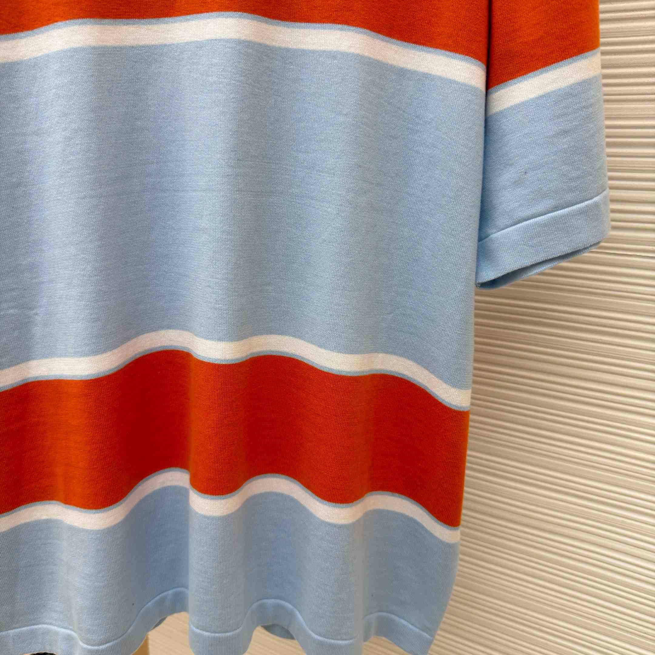 Louis Vuitton Striped Short-Sleeved T-Shirt 1AK7IC - DopestKickz