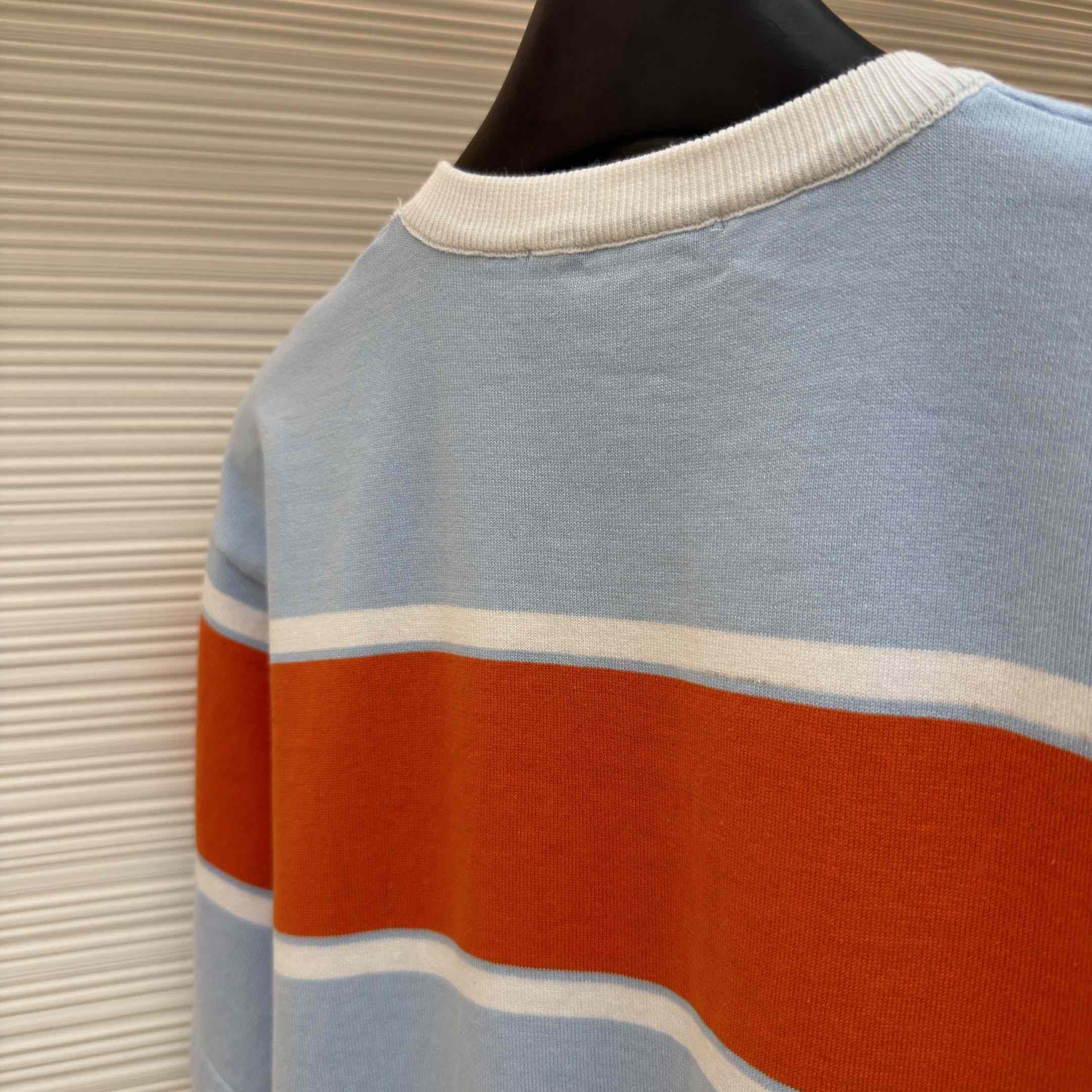 Louis Vuitton Striped Short-Sleeved T-Shirt 1AK7IC - DopestKickz