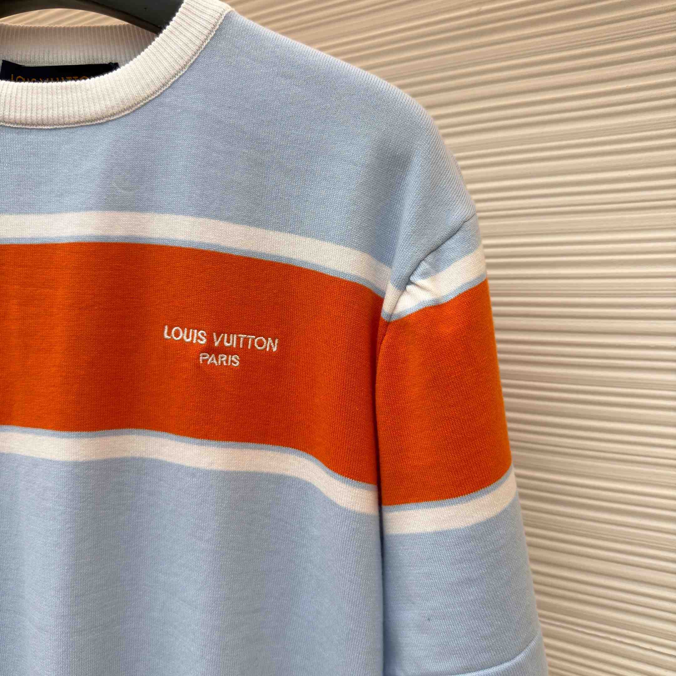 Louis Vuitton Striped Short-Sleeved T-Shirt 1AK7IC - DopestKickz