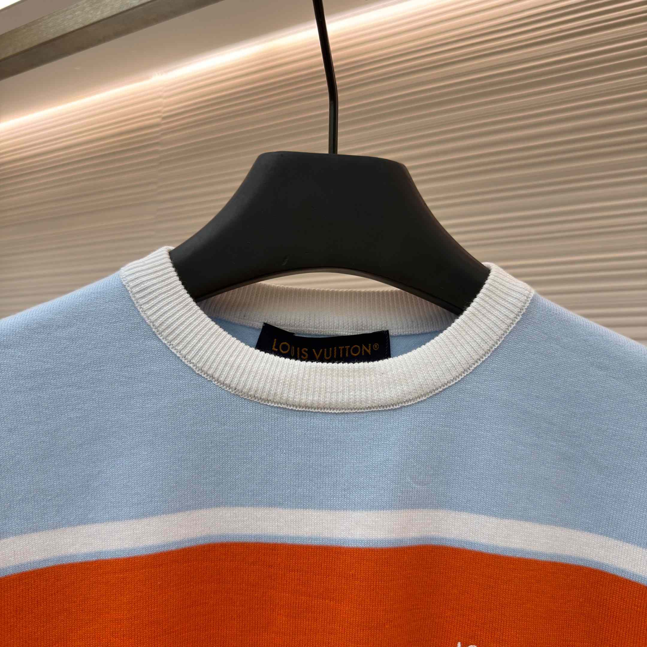 Louis Vuitton Striped Short-Sleeved T-Shirt 1AK7IC - DopestKickz