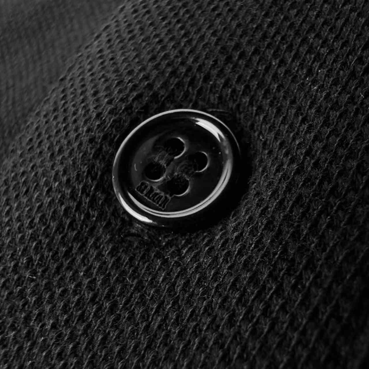 AMI Paris Black Wool Short Sleeves Ami De Coeur Polo - DopestKickz