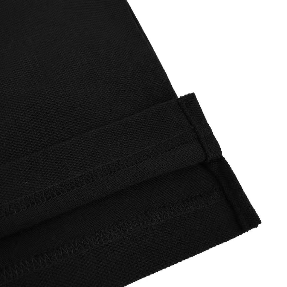 AMI Paris Black Wool Short Sleeves Ami De Coeur Polo - DopestKickz