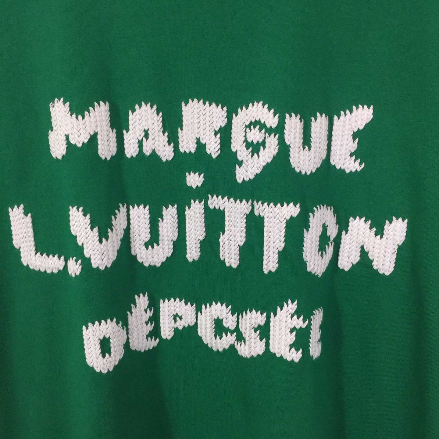 Louis Vuitton Embroidered Signature Short-Sleeved T-Shirt   1AK6IF - DopestKickz