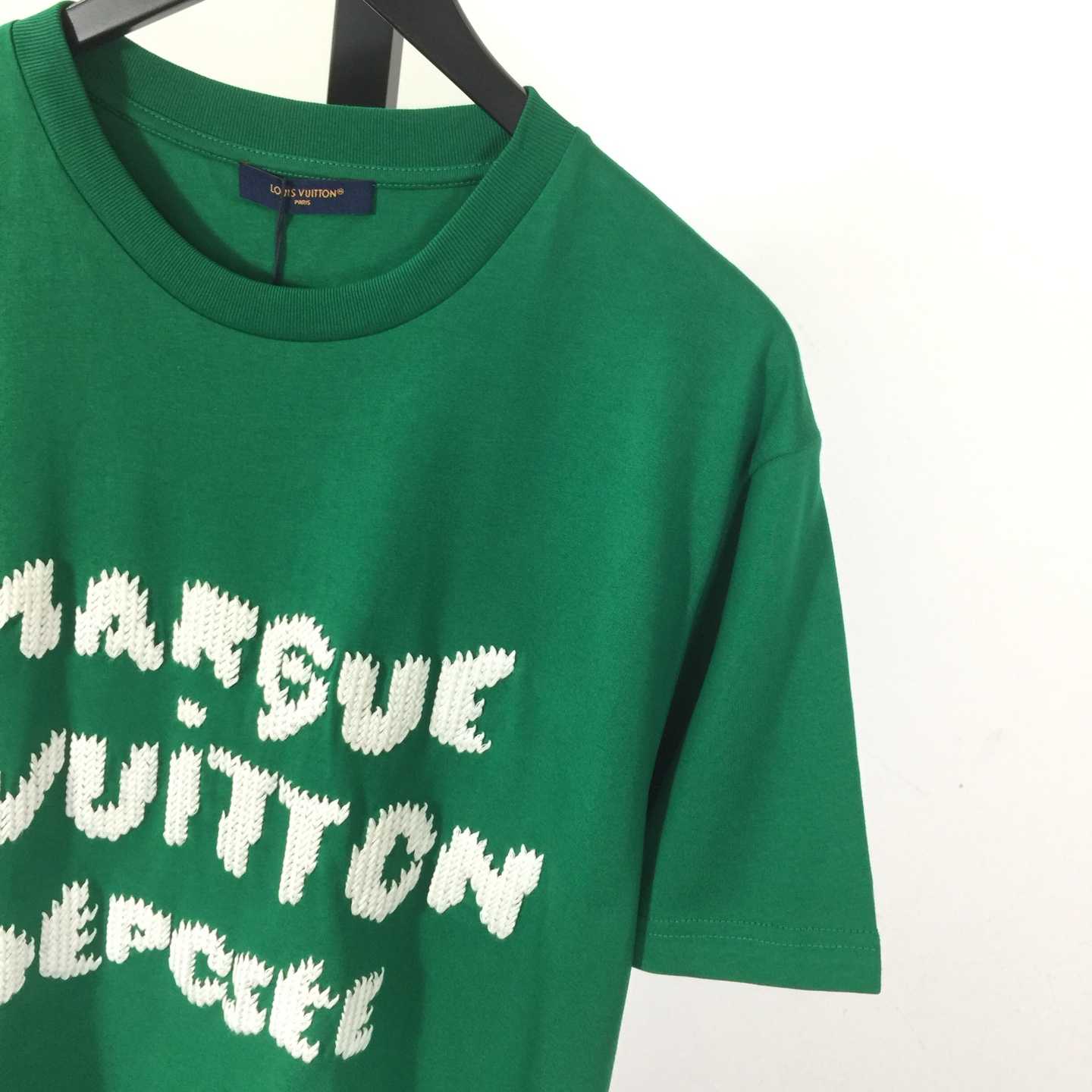 Louis Vuitton Embroidered Signature Short-Sleeved T-Shirt   1AK6IF - DopestKickz
