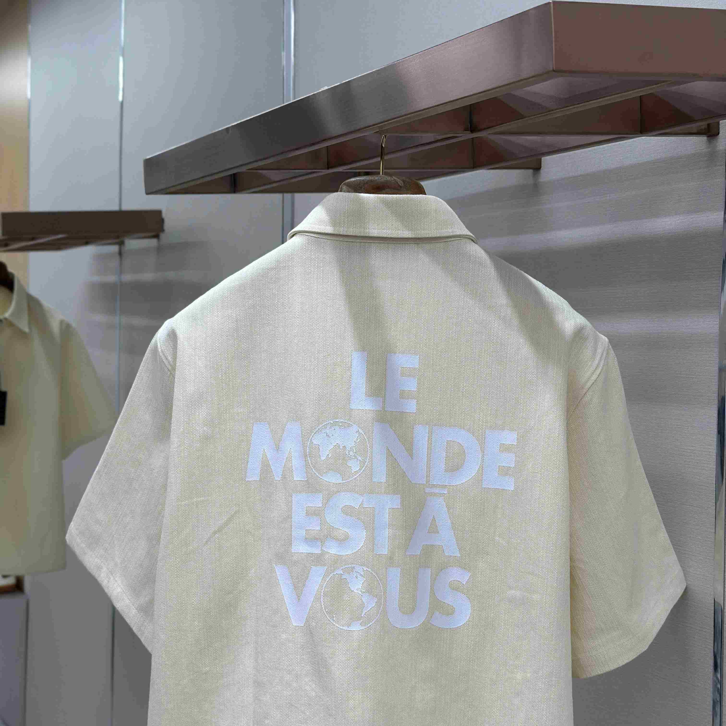 Louis Vuitton Silk-Blend Short-Sleeved Shirt 1AHCHW - DopestKickz
