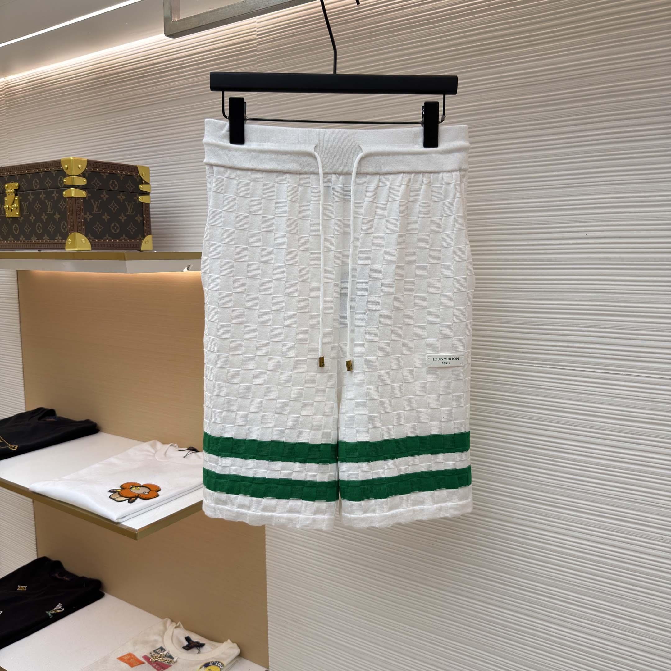 Louis Vuitton Damier Terry Tennis Shorts  - DopestKickz