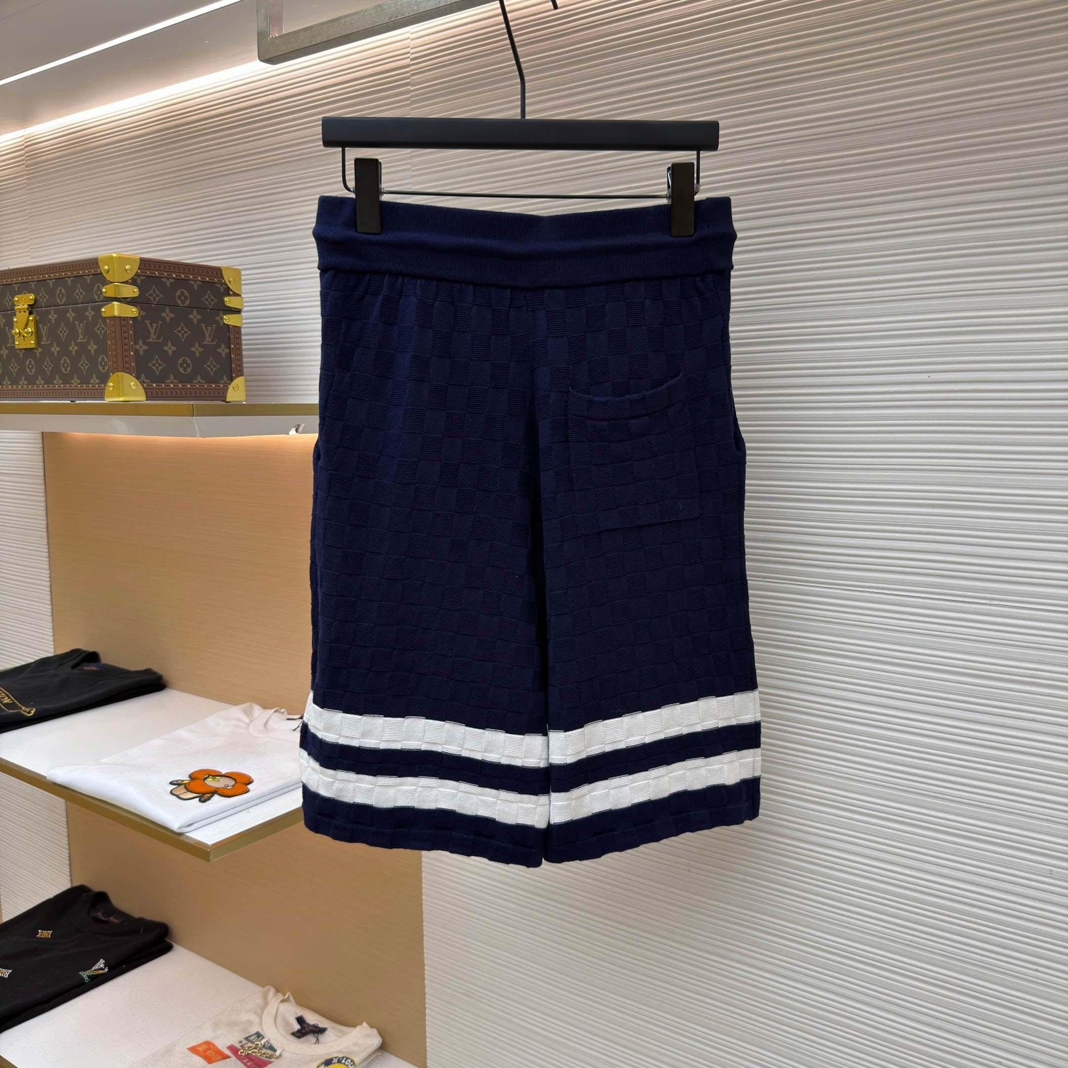 Louis Vuitton Damier Terry Tennis Shorts  - DopestKickz