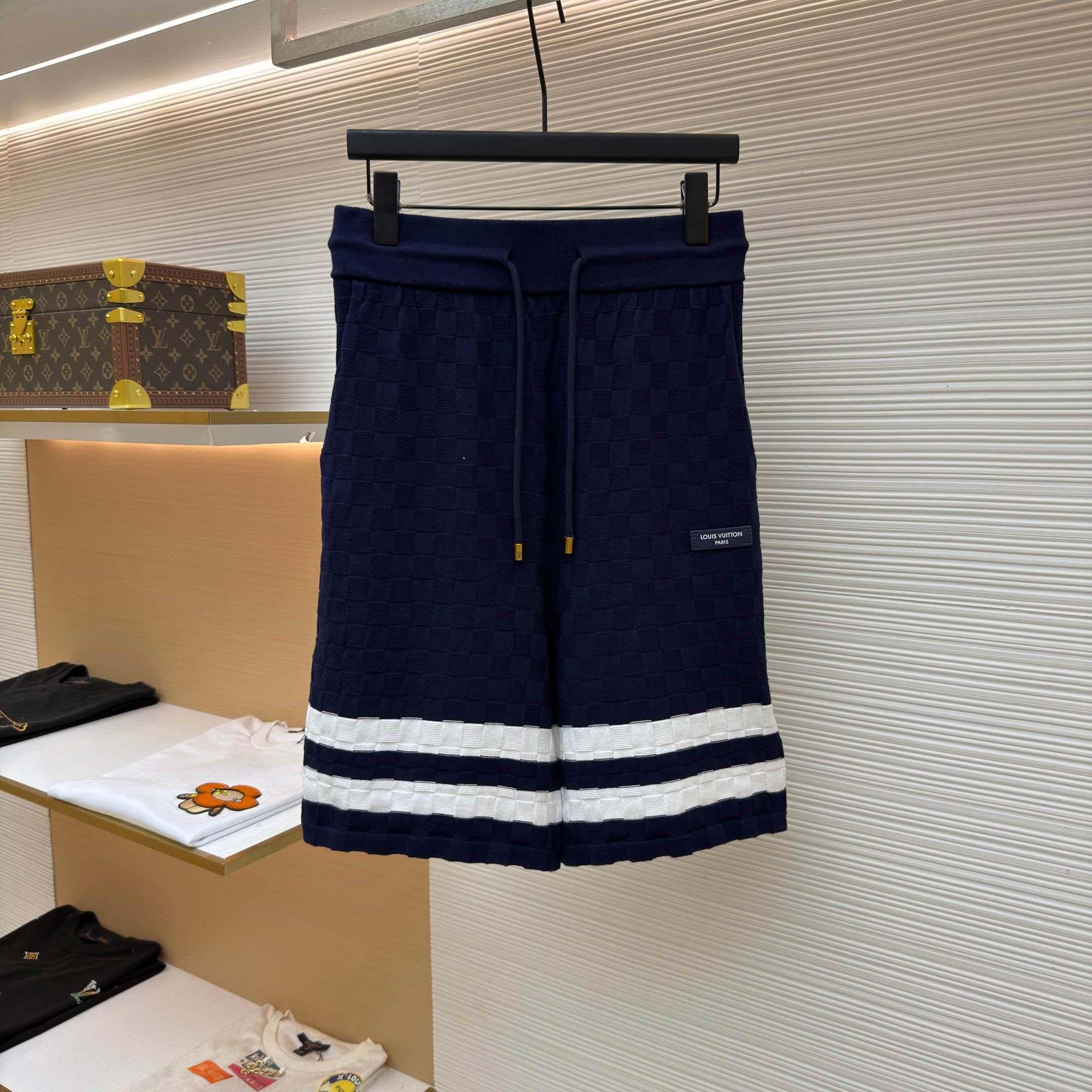 Louis Vuitton Damier Terry Tennis Shorts  - DopestKickz