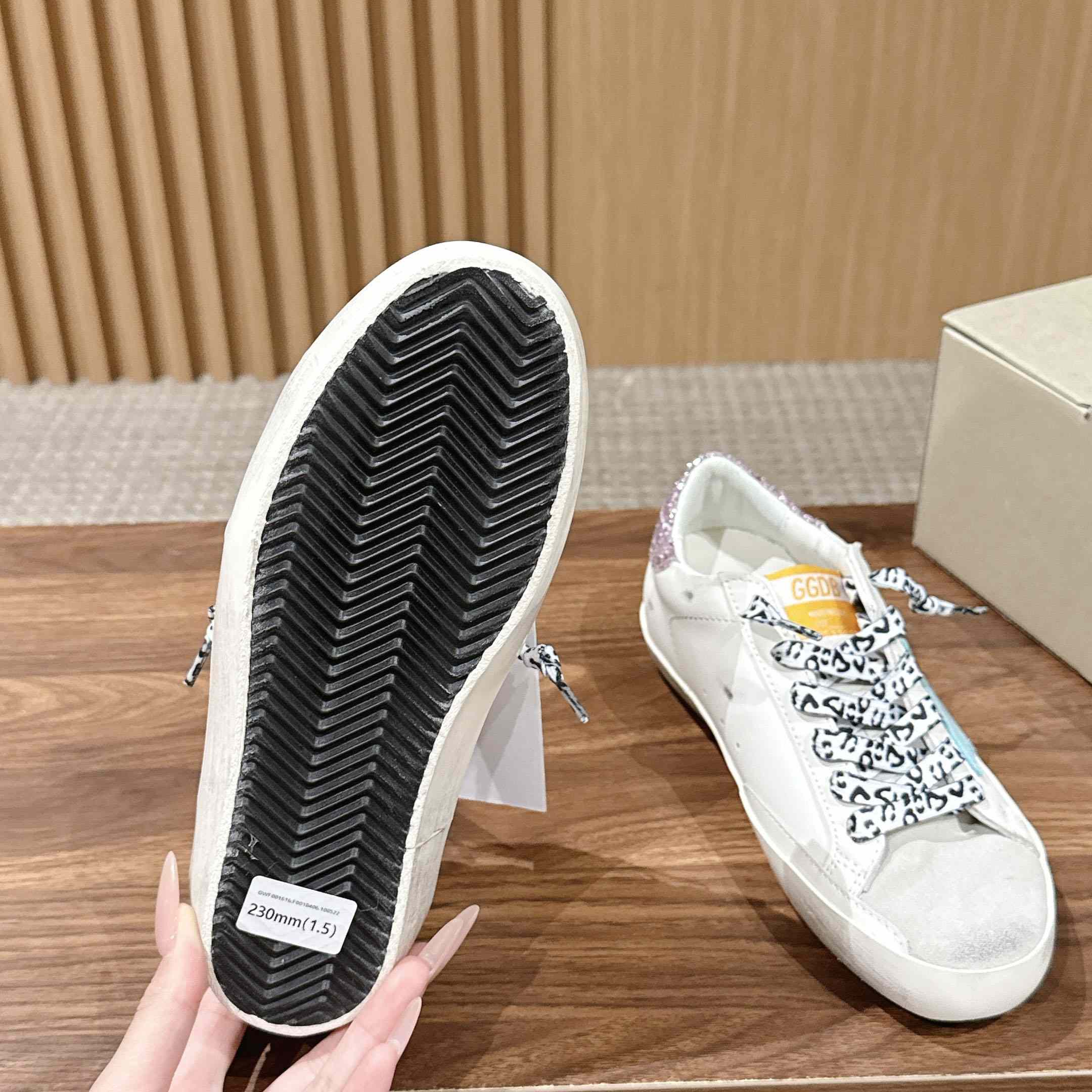 Golden Goose Leather Printed Sneakers - DopestKickz