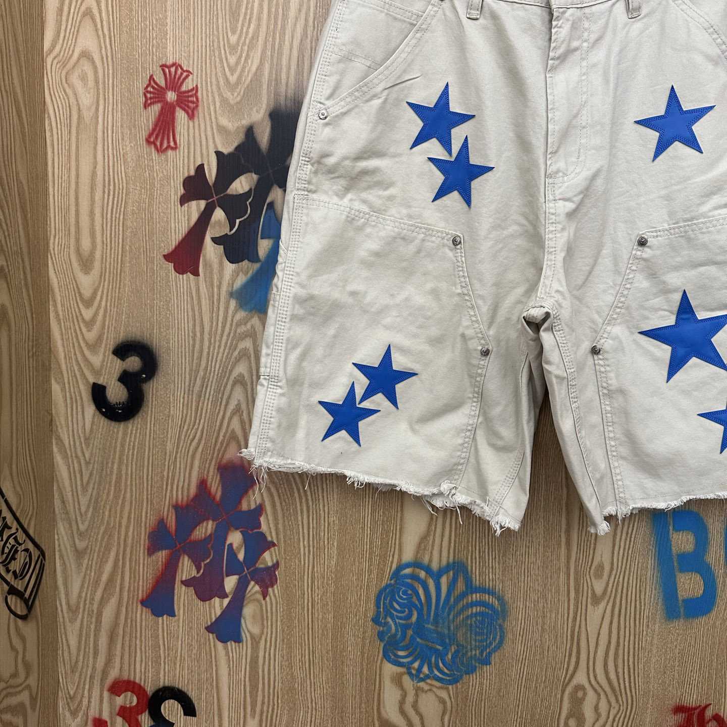 Chrome Hearts Denim Shorts - DopestKickz