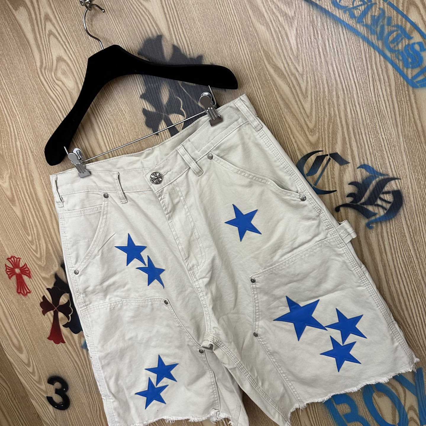 Chrome Hearts Denim Shorts - DopestKickz