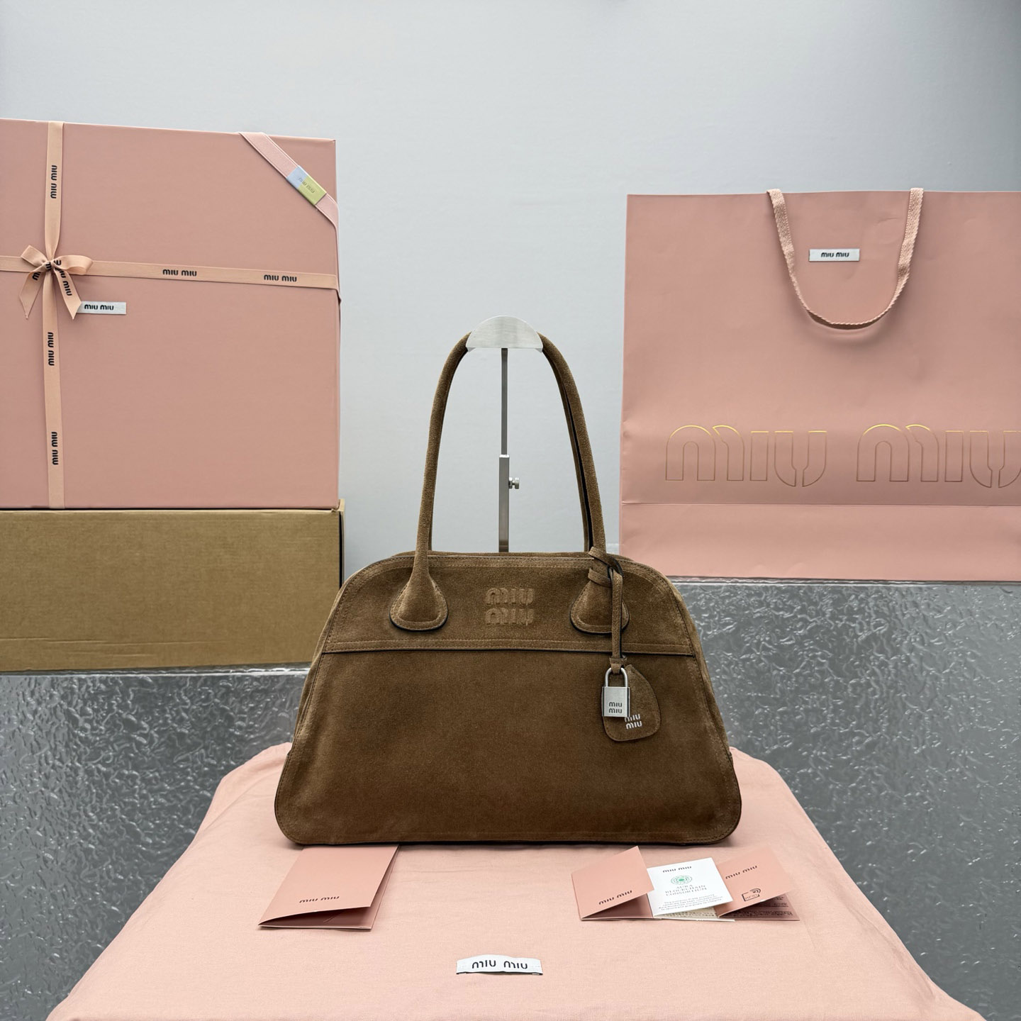 Miu Miu Vivant Suede Bag - DopestKickz