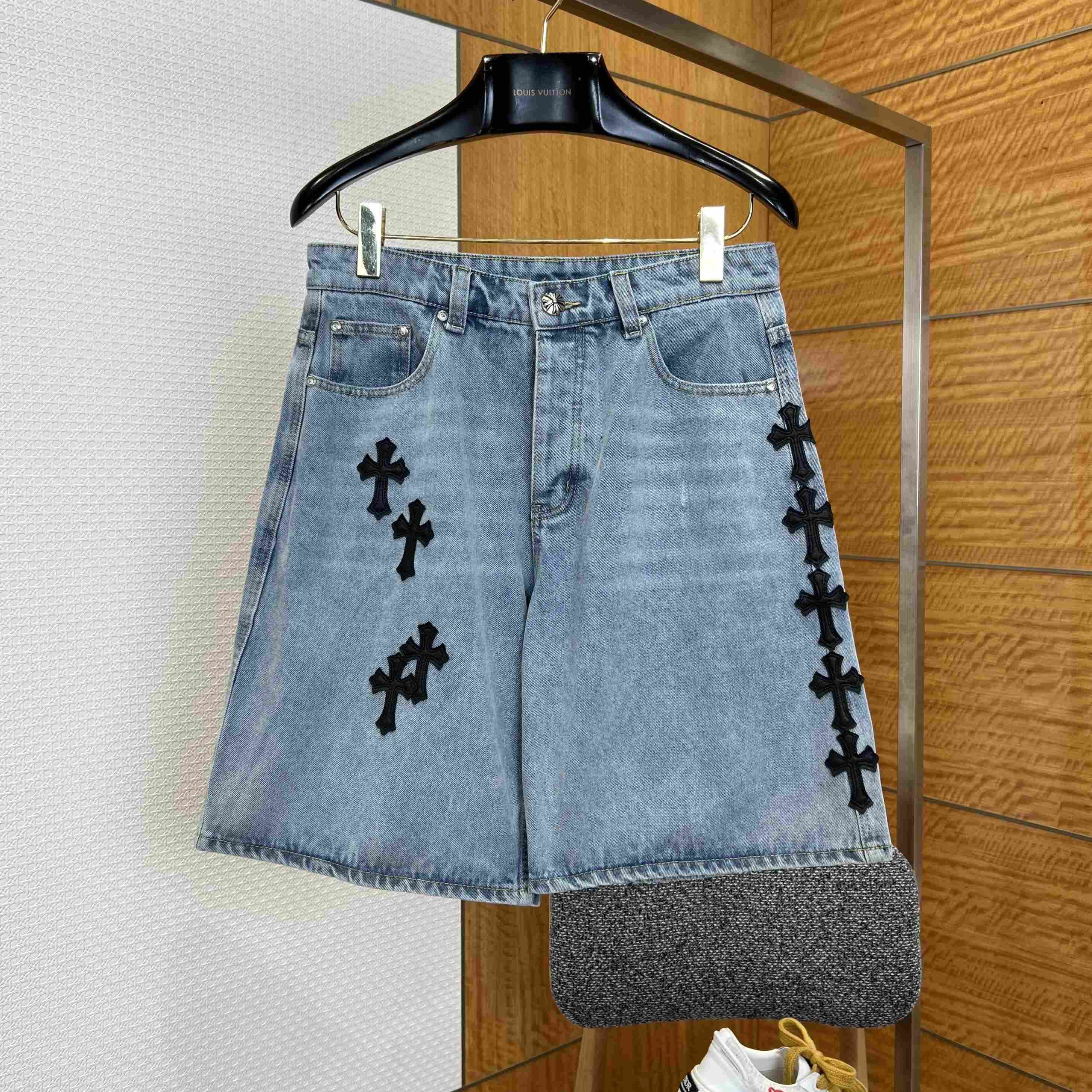 Chrome Hearts Denim Shorts - DopestKickz