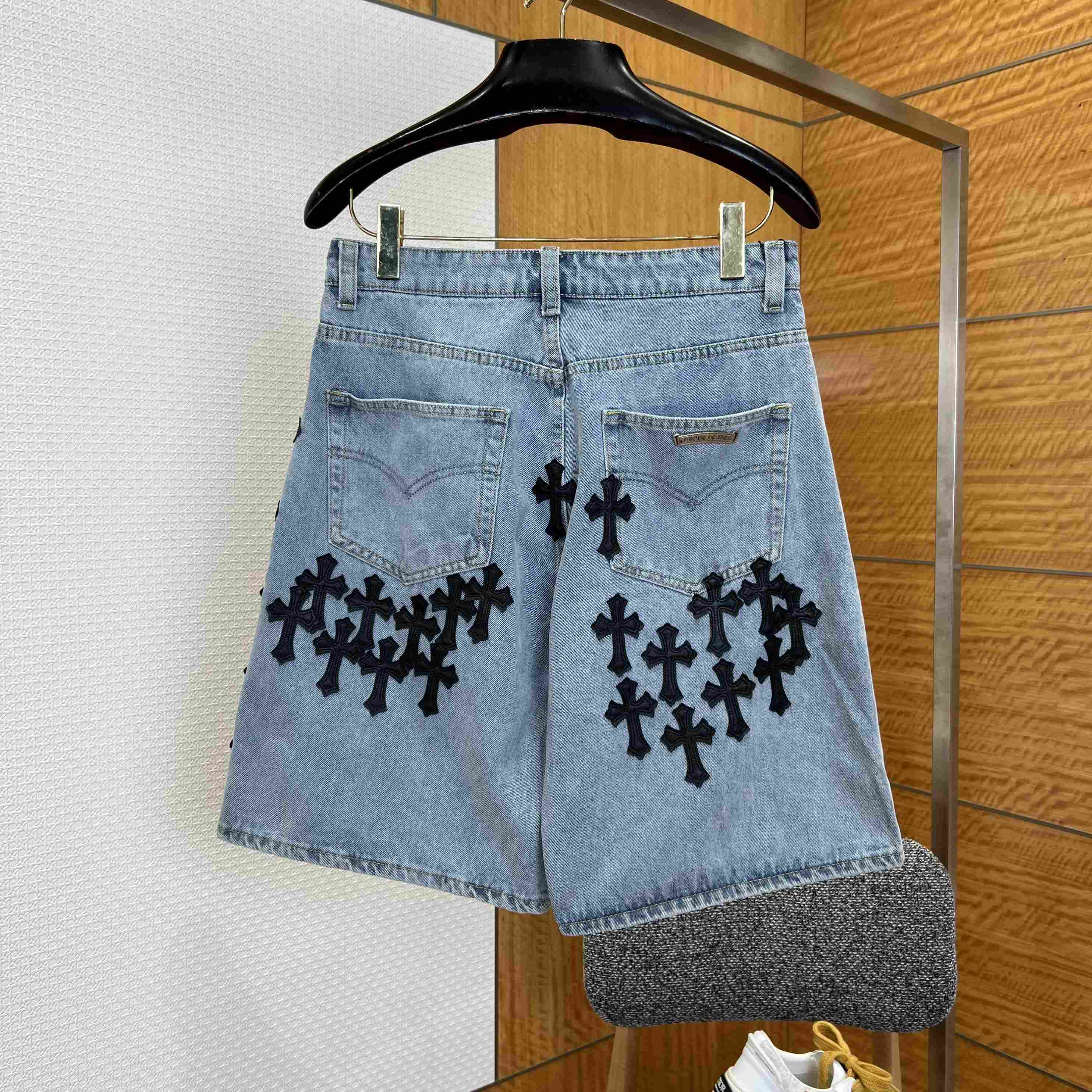 Chrome Hearts Denim Shorts - DopestKickz