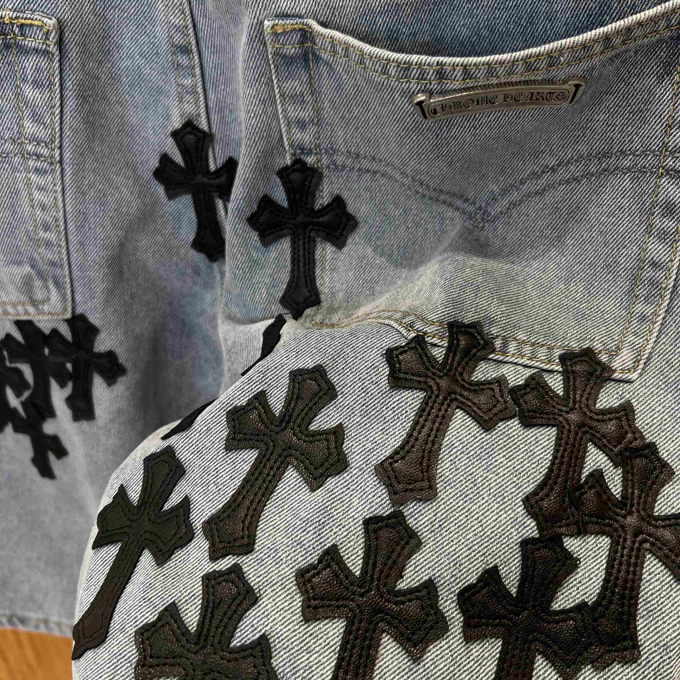 Chrome Hearts Denim Shorts - DopestKickz