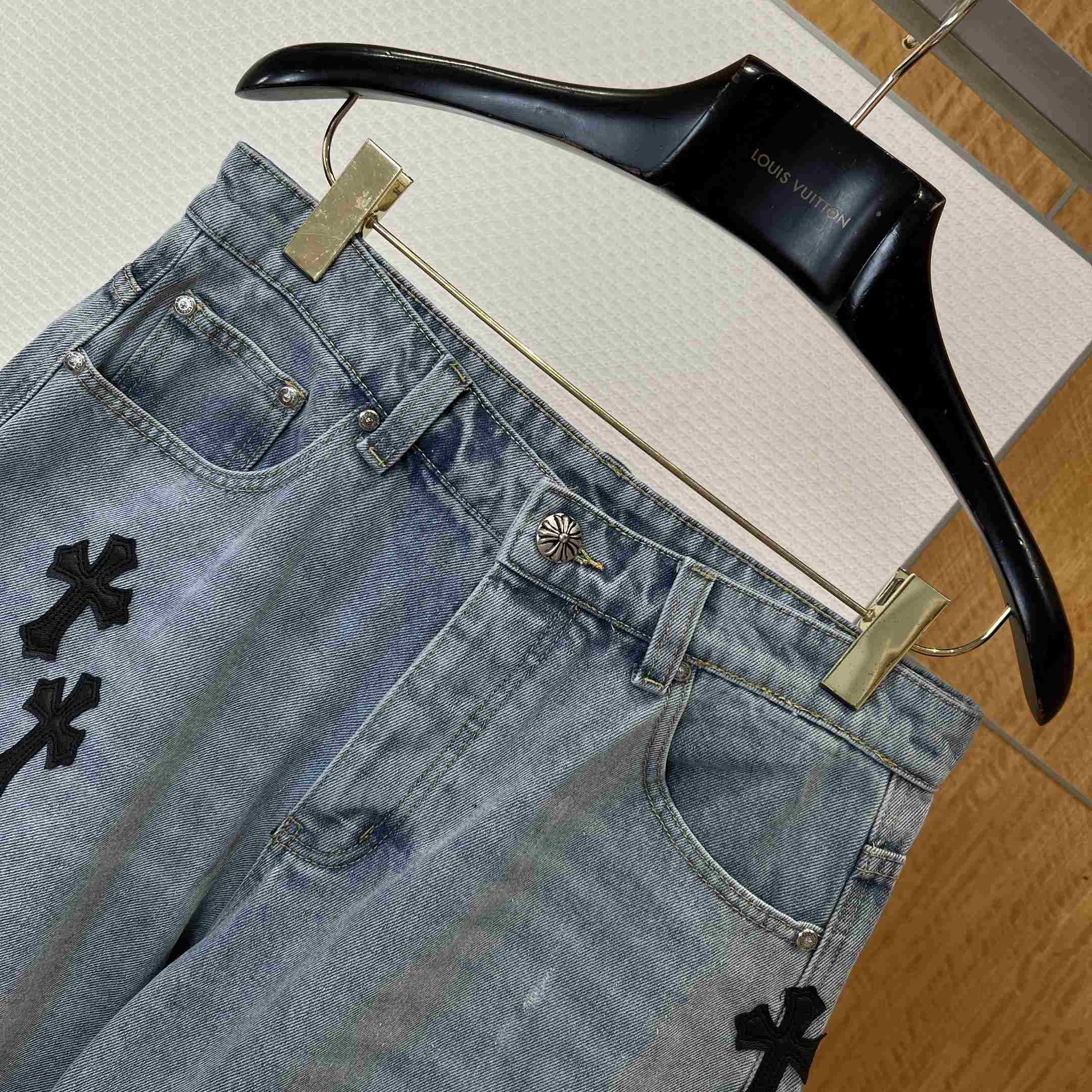 Chrome Hearts Denim Shorts - DopestKickz