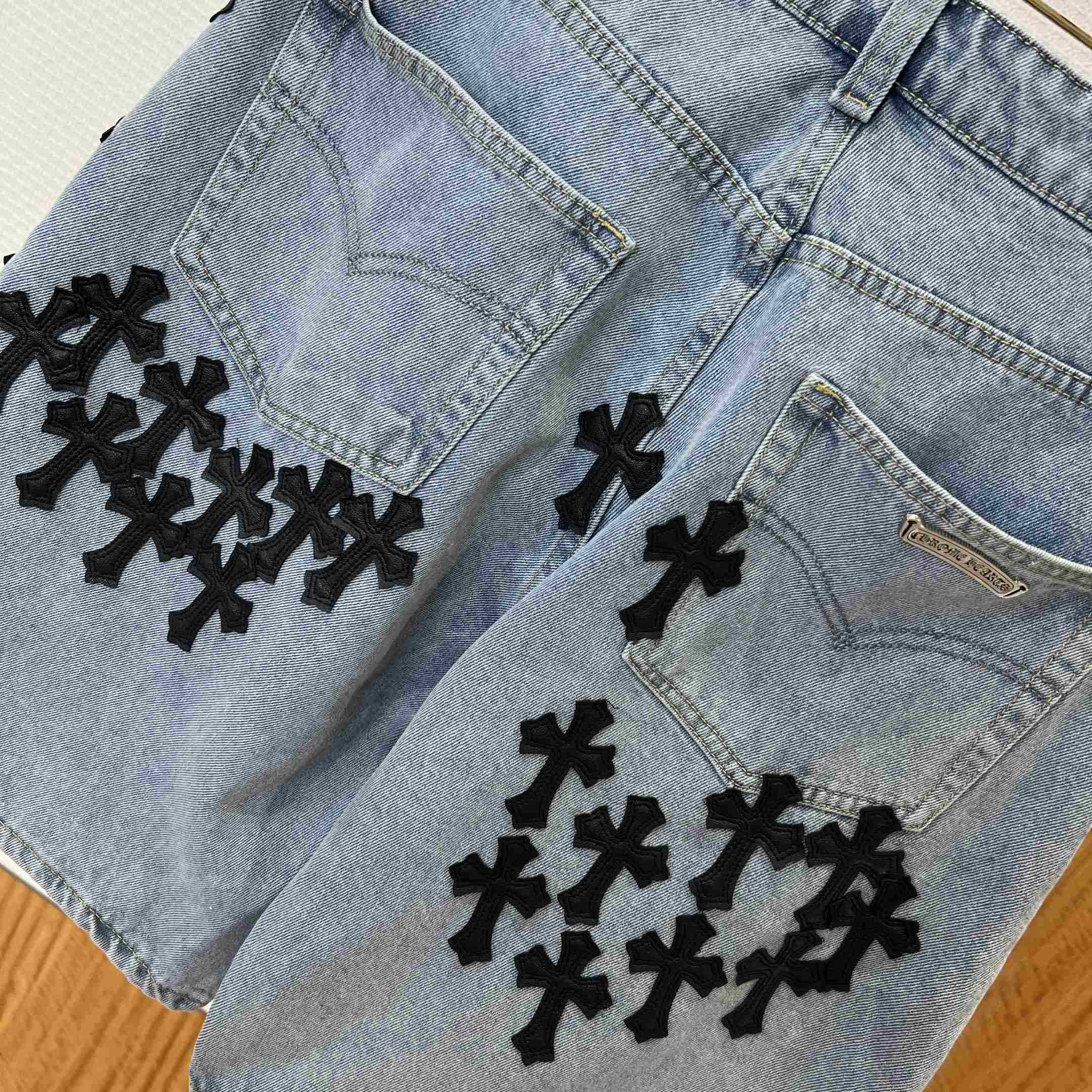 Chrome Hearts Denim Shorts - DopestKickz